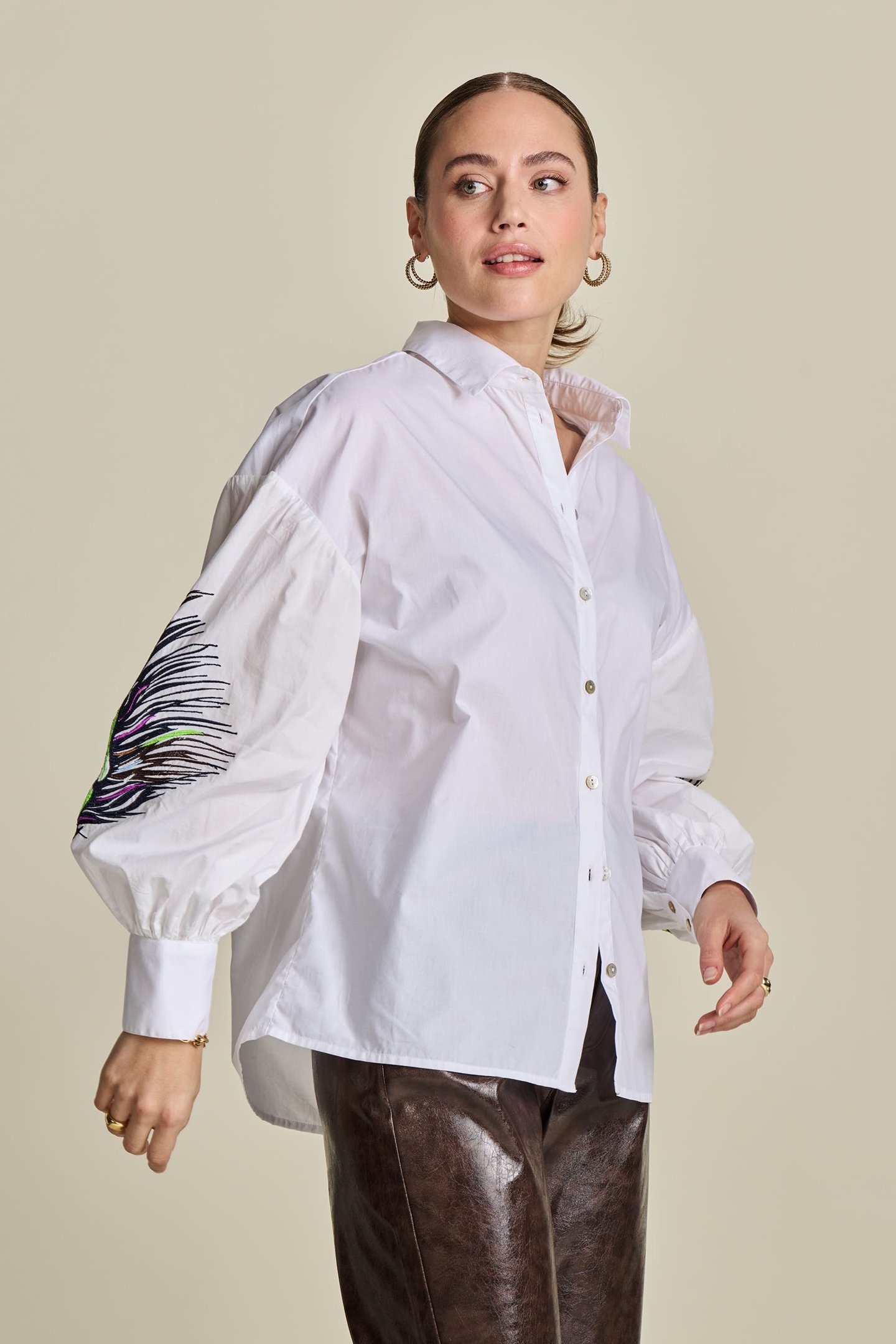 BLOUSE - MAXIME FEATHER WHITE 4