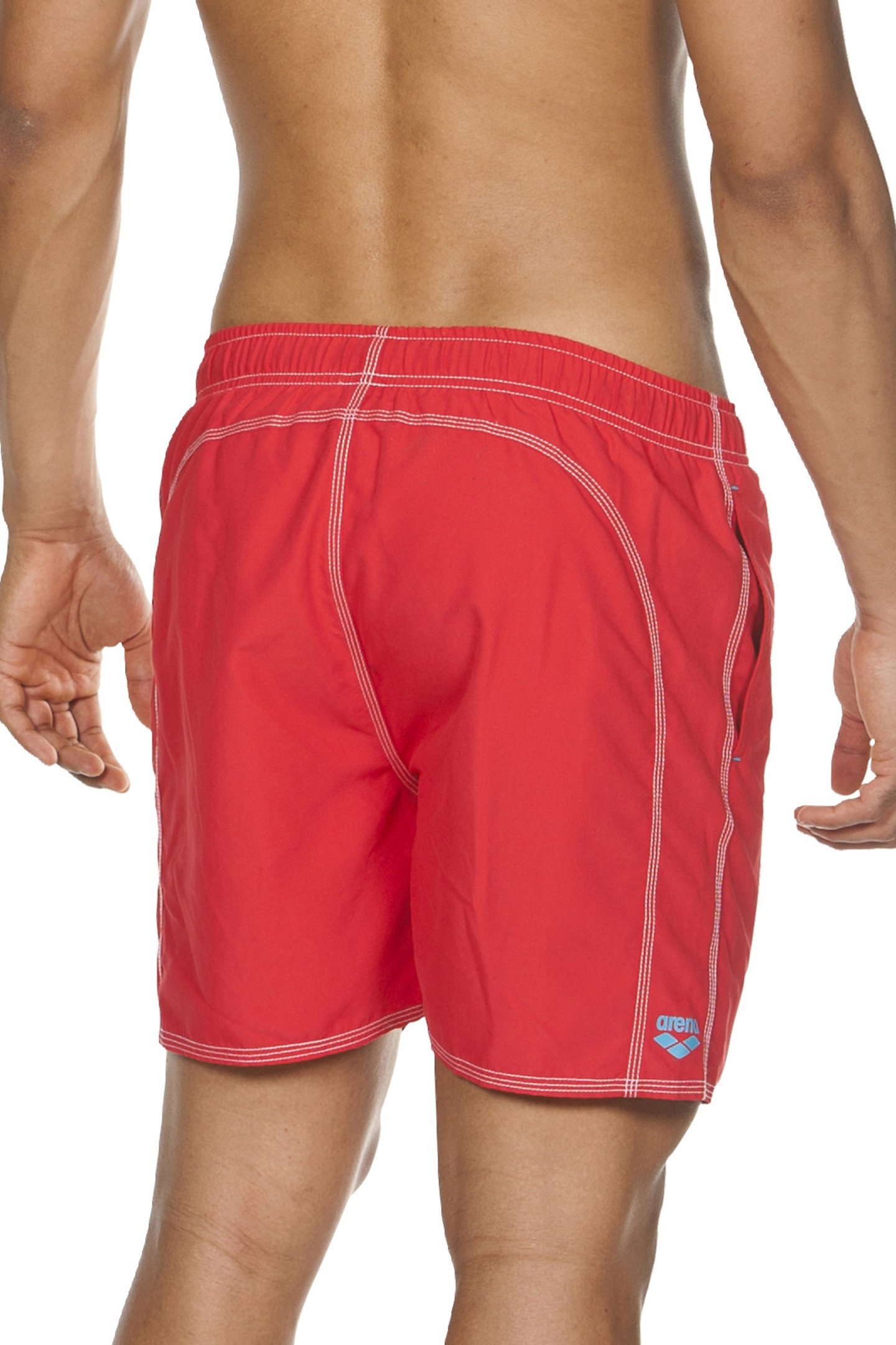 FUNDAMENTALS SOLID BOXER RED-TURQUOISE 6