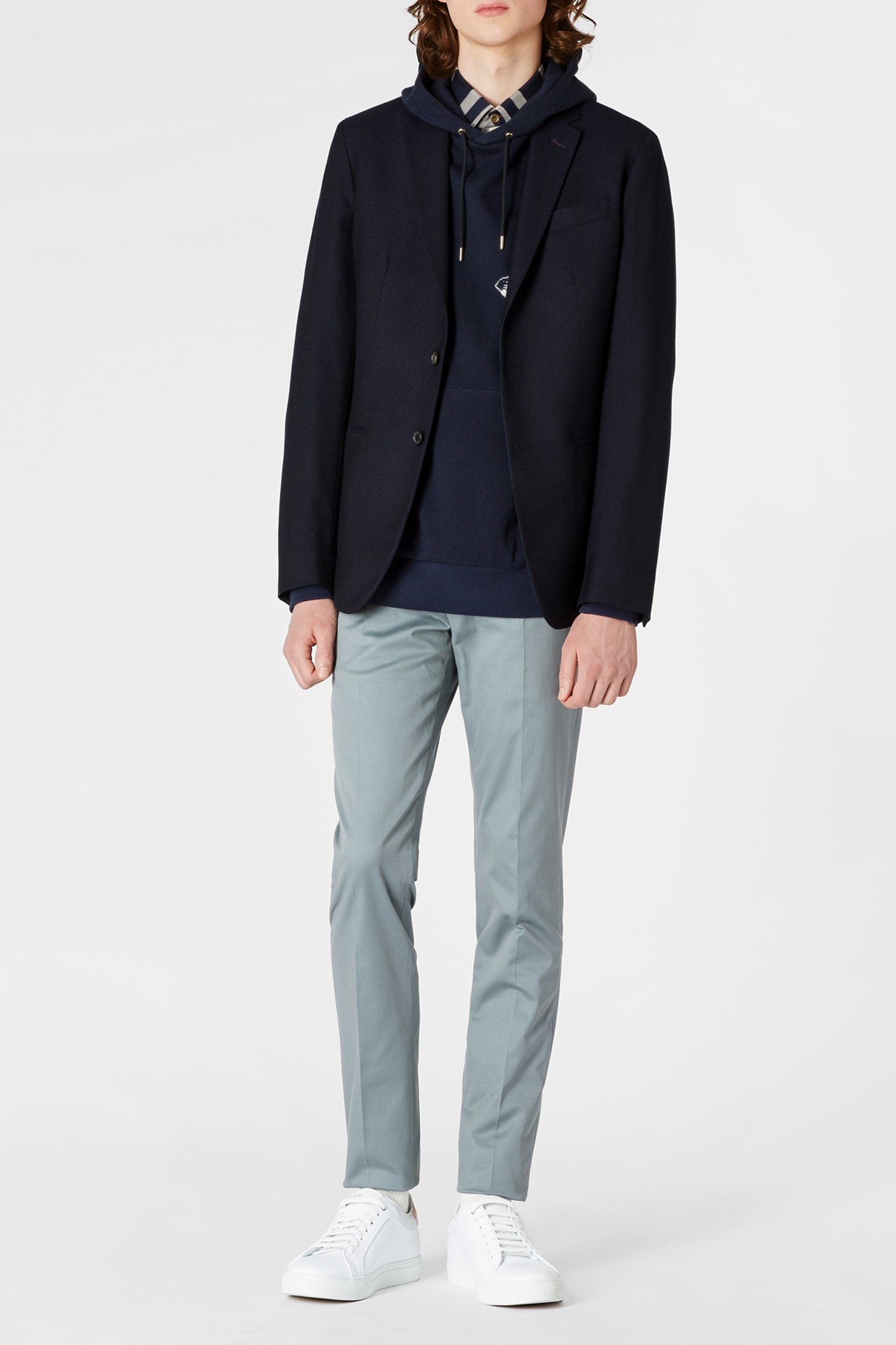 GENTS SLIM FIT 2 BTN JACKET NAVY 3