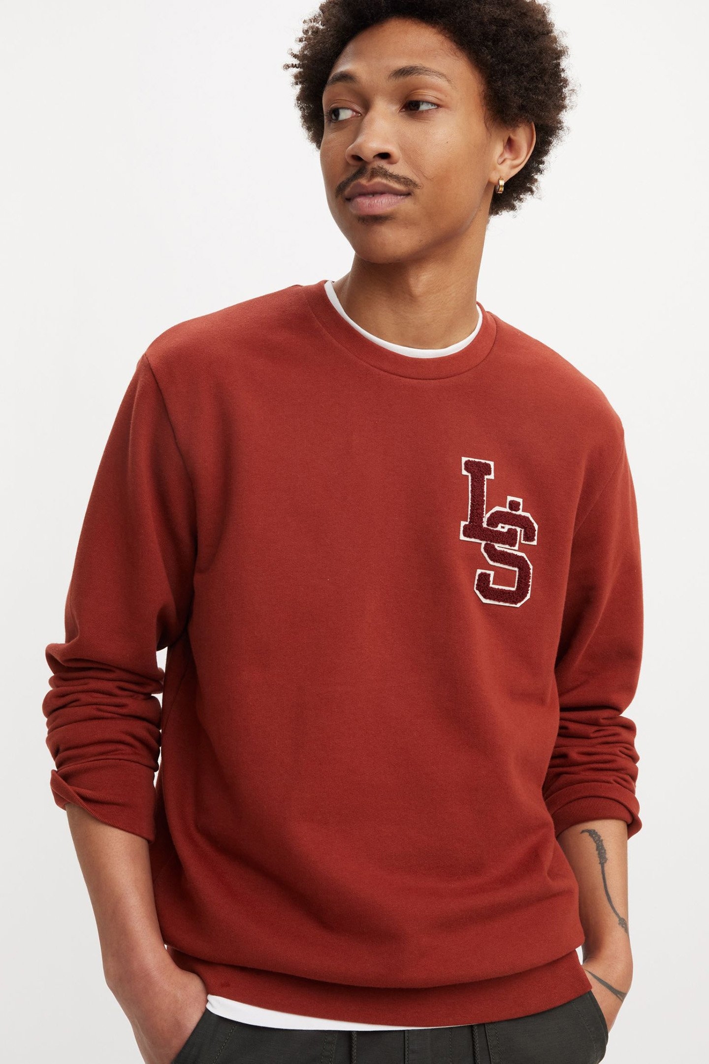STANDARD GRAPHIC CREW LS LETTERMAN CREW 3