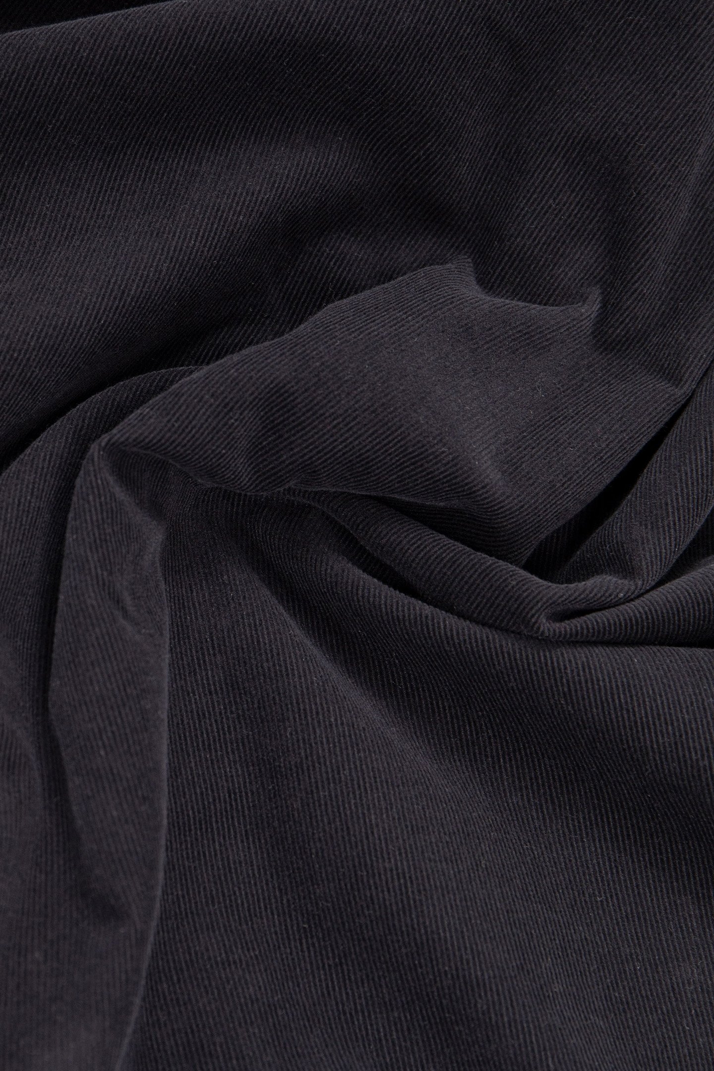 BLACK ORGANIC COTTON NEEDLECORD SHIRT 8