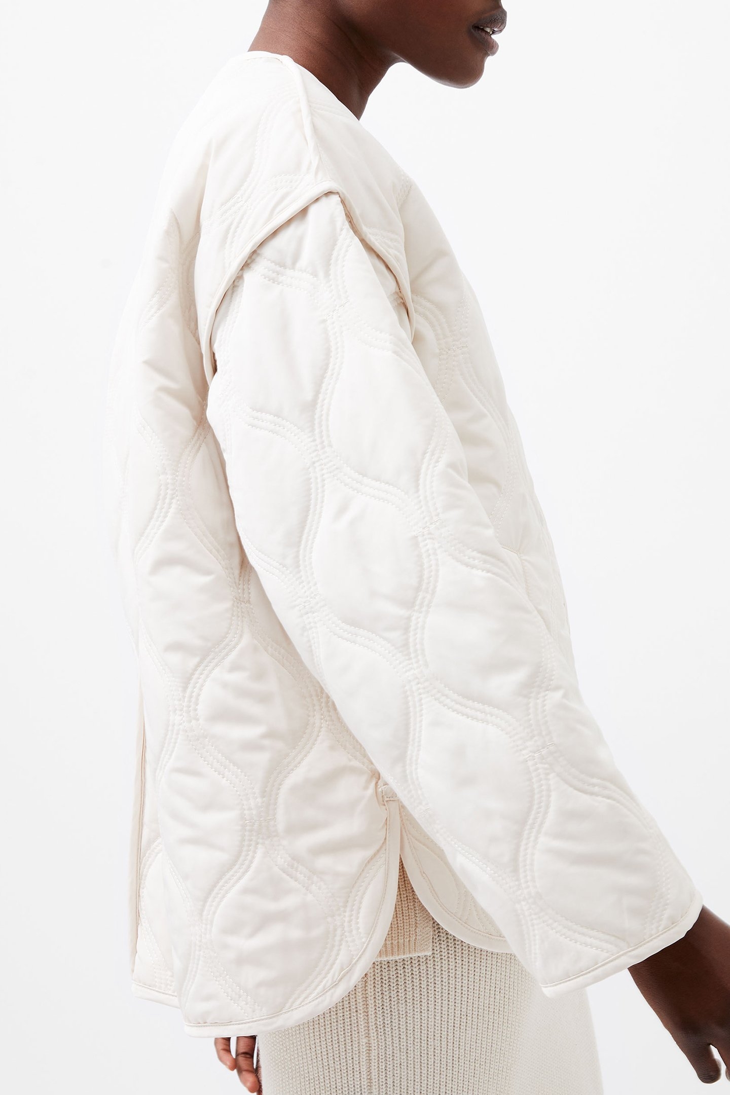 ARIS QUILTED JACKET CLASSIC CREAM 4