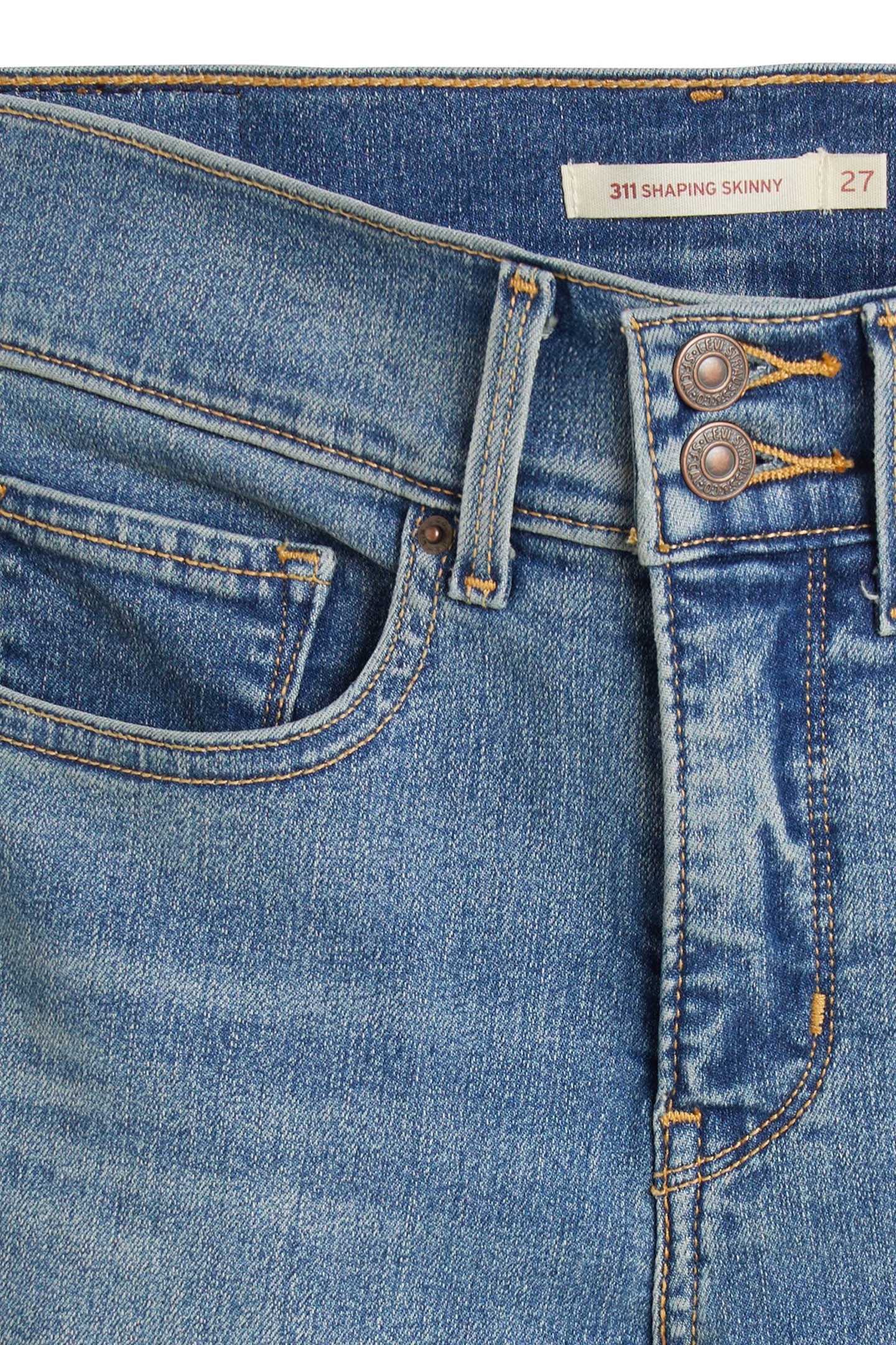 311 SHP SKINNY ZIP HEM CAMP DENIM 8