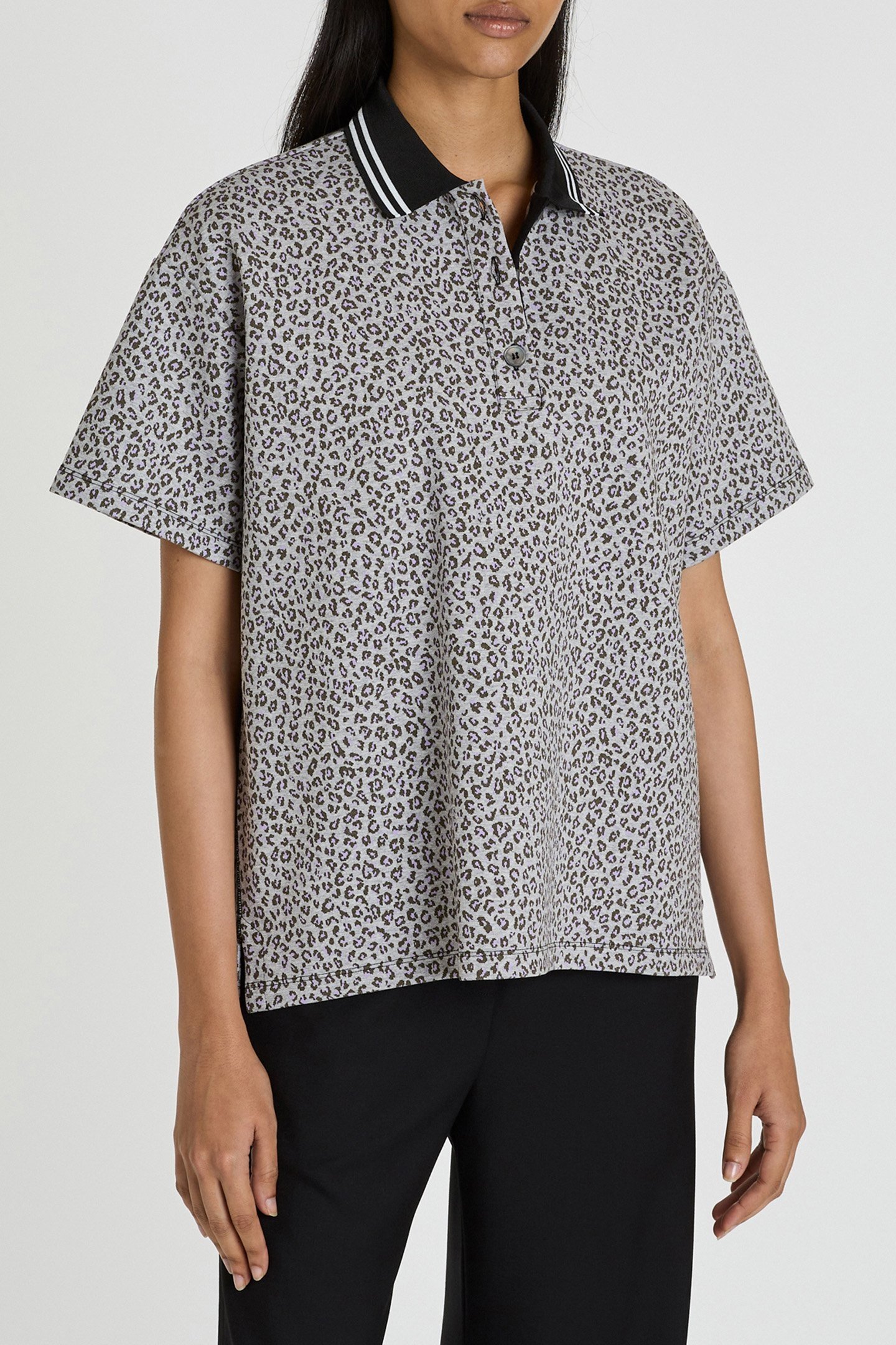 WOMENS JERSEY TOP GREY MELANGE 1