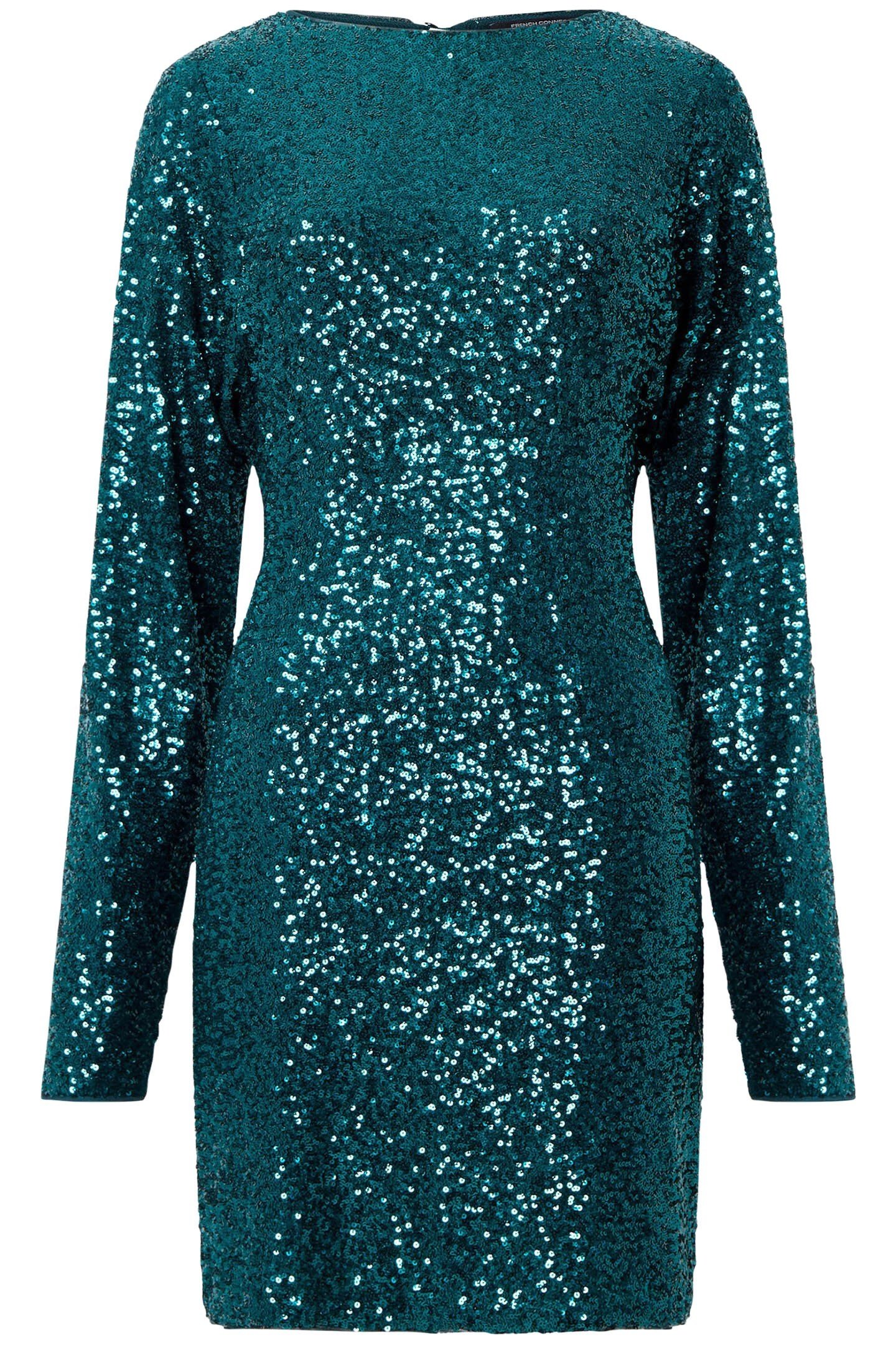 ELENA SEQUIN BOW BACK DRESS FOREST 4