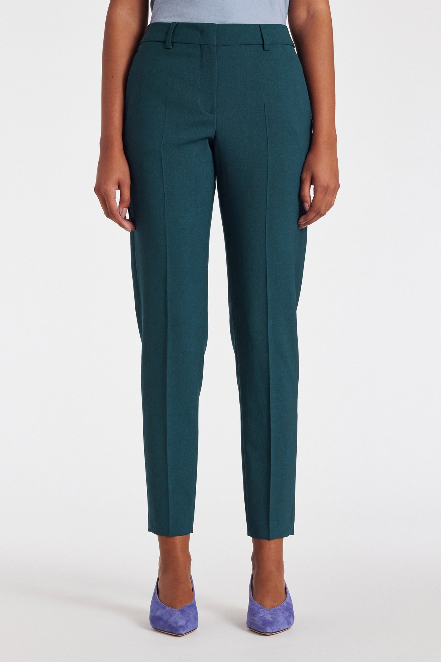 TROUSERS PETROL BLUE 1