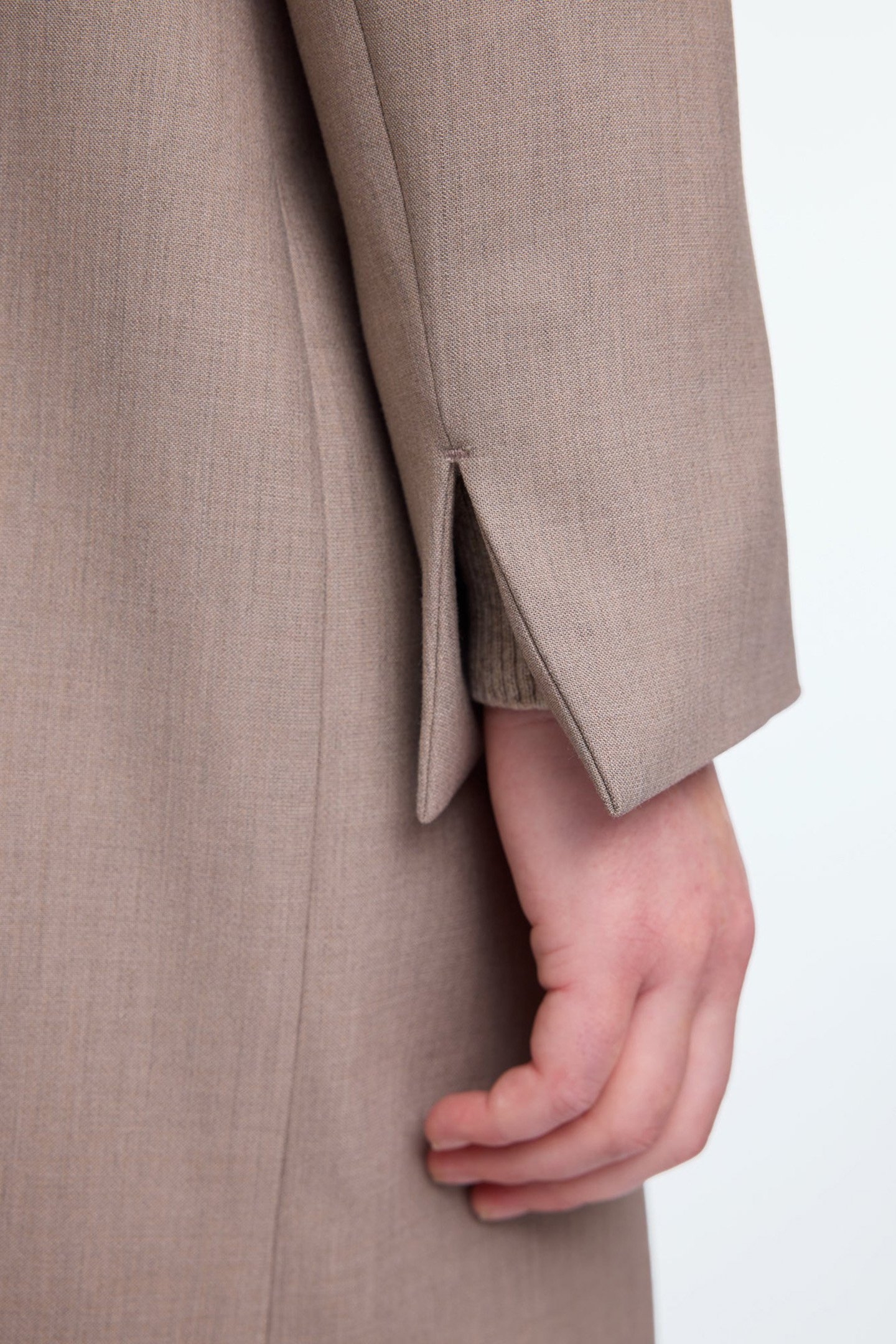 COLBERT LONG VISCOSE MIX BLAZER TAUPE MELANGE 6