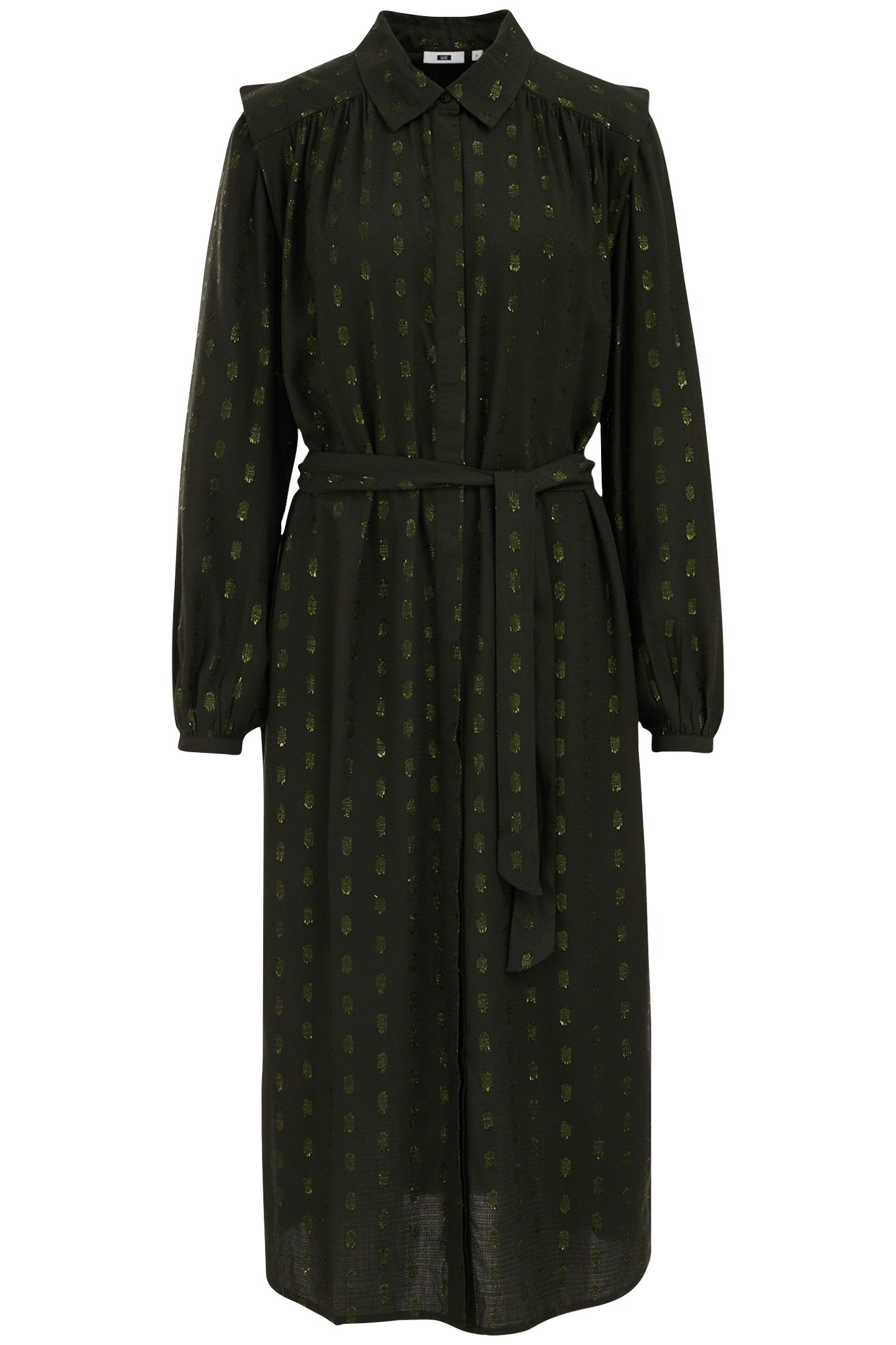 DRESS MID LENGTH DARK GREEN 3