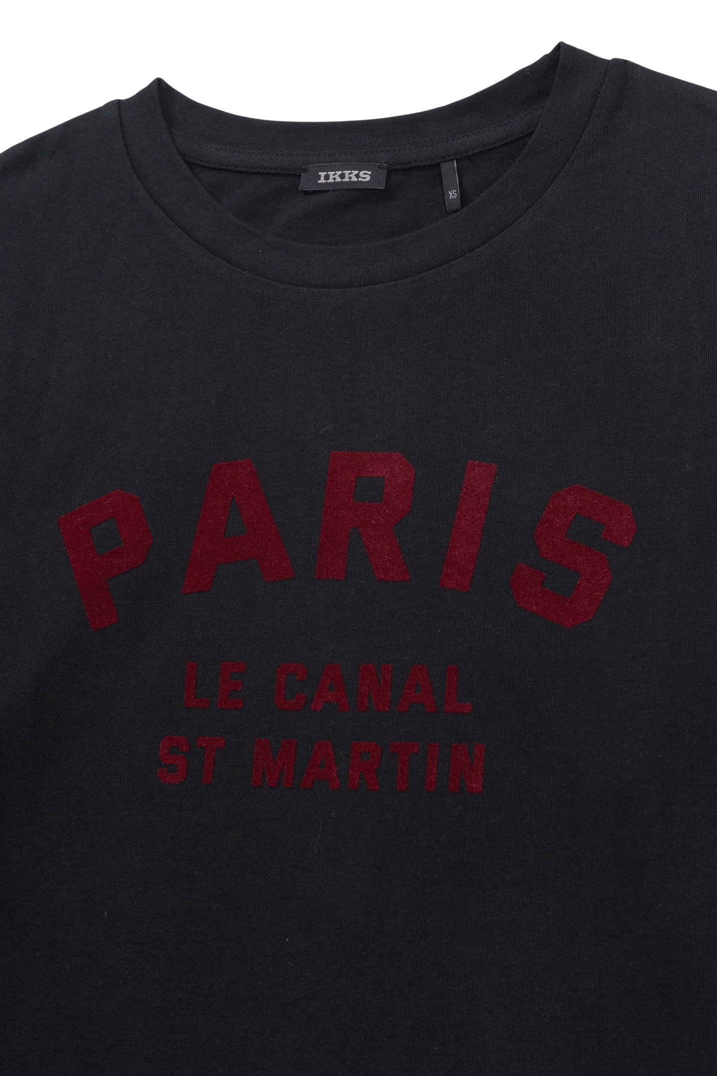 BLACK T-SHIRT WITH VELOUR FLOCKED MESSAGE FOR GIRL 3