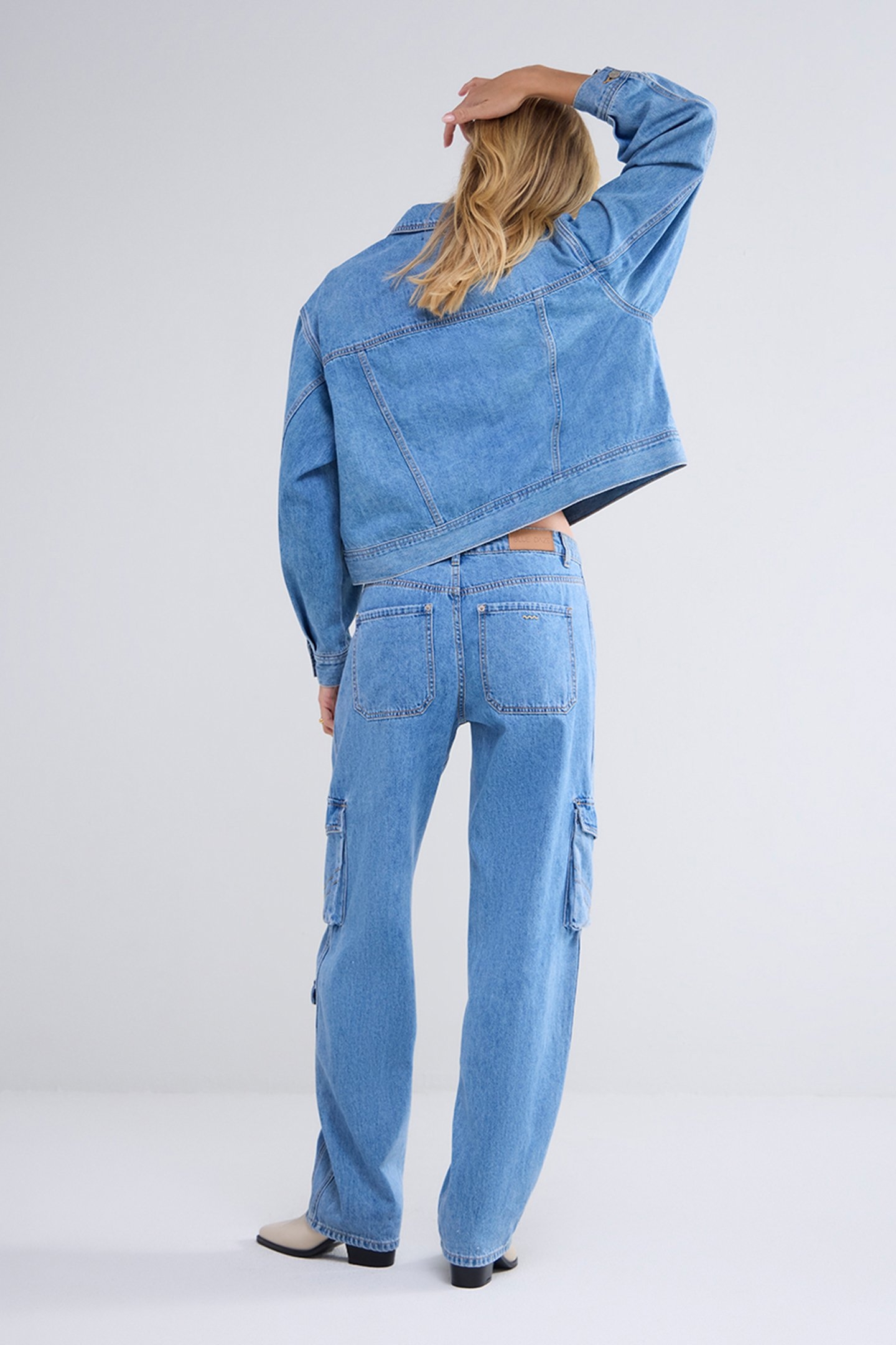 CARGO JEANS BAGGY COTTON JEANS BLUES 3