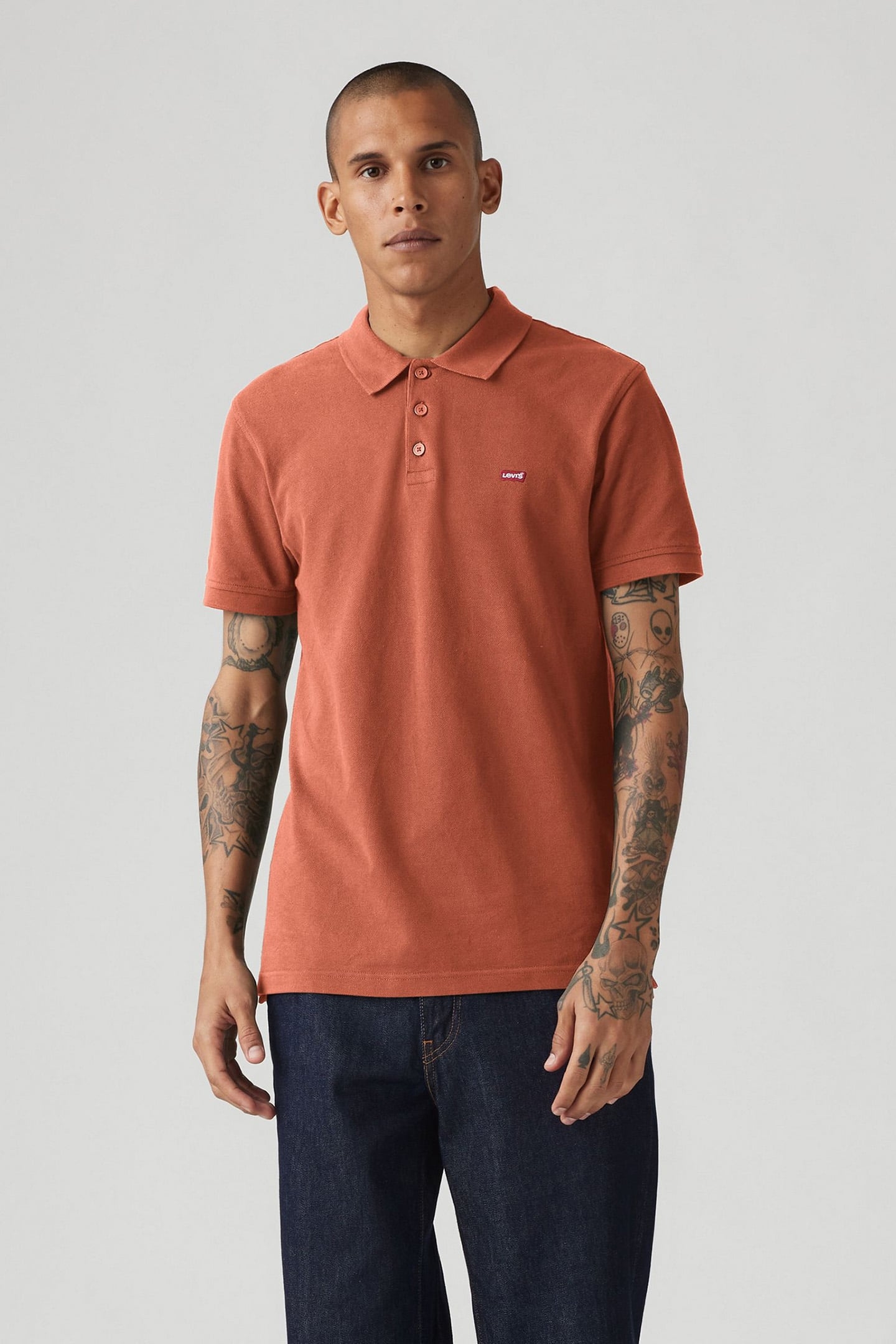 LEVIS HM POLO ETRUSCAN RED PIQUE 1