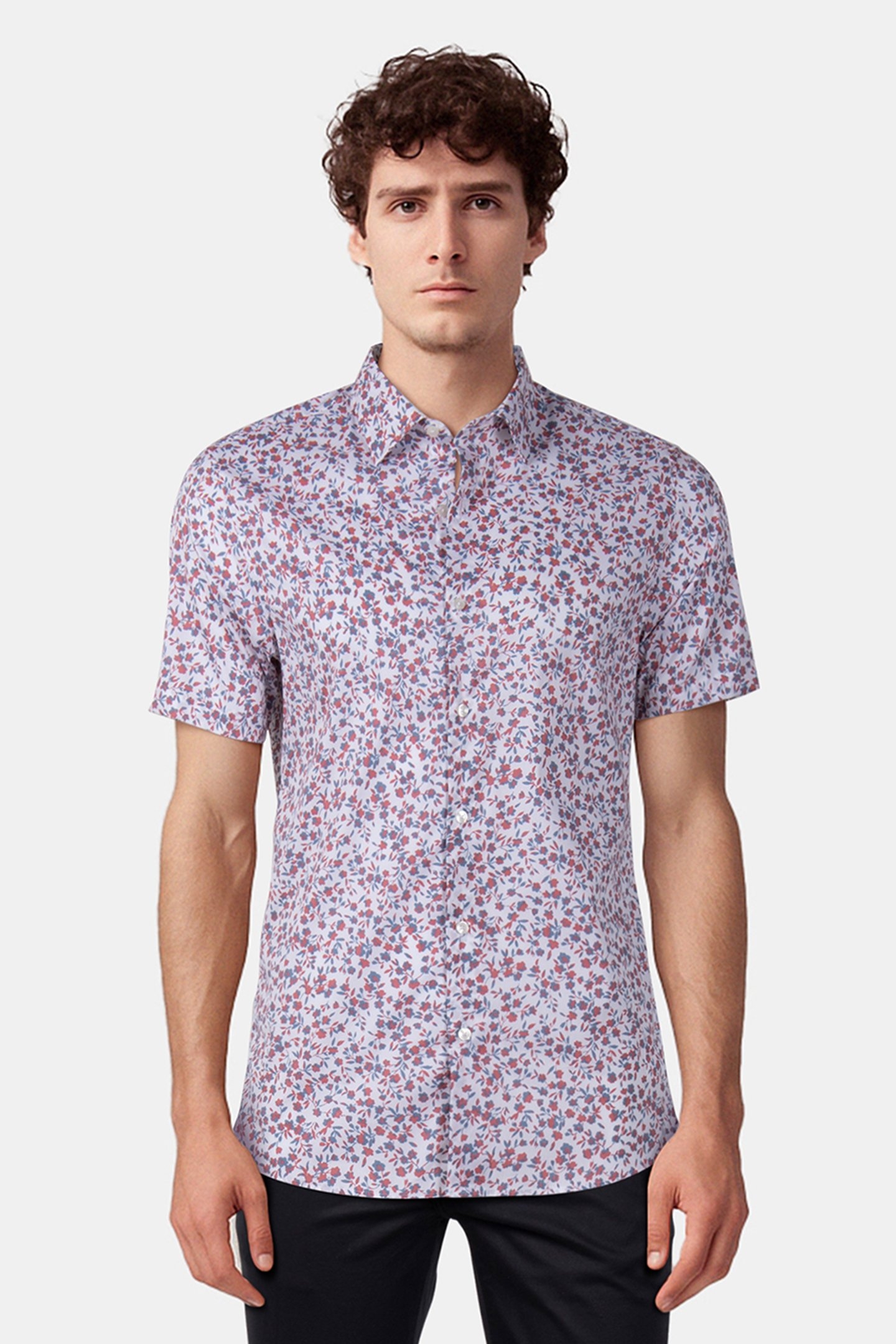 SS GRDN FLR COT NYL SHIRT WHITE 1