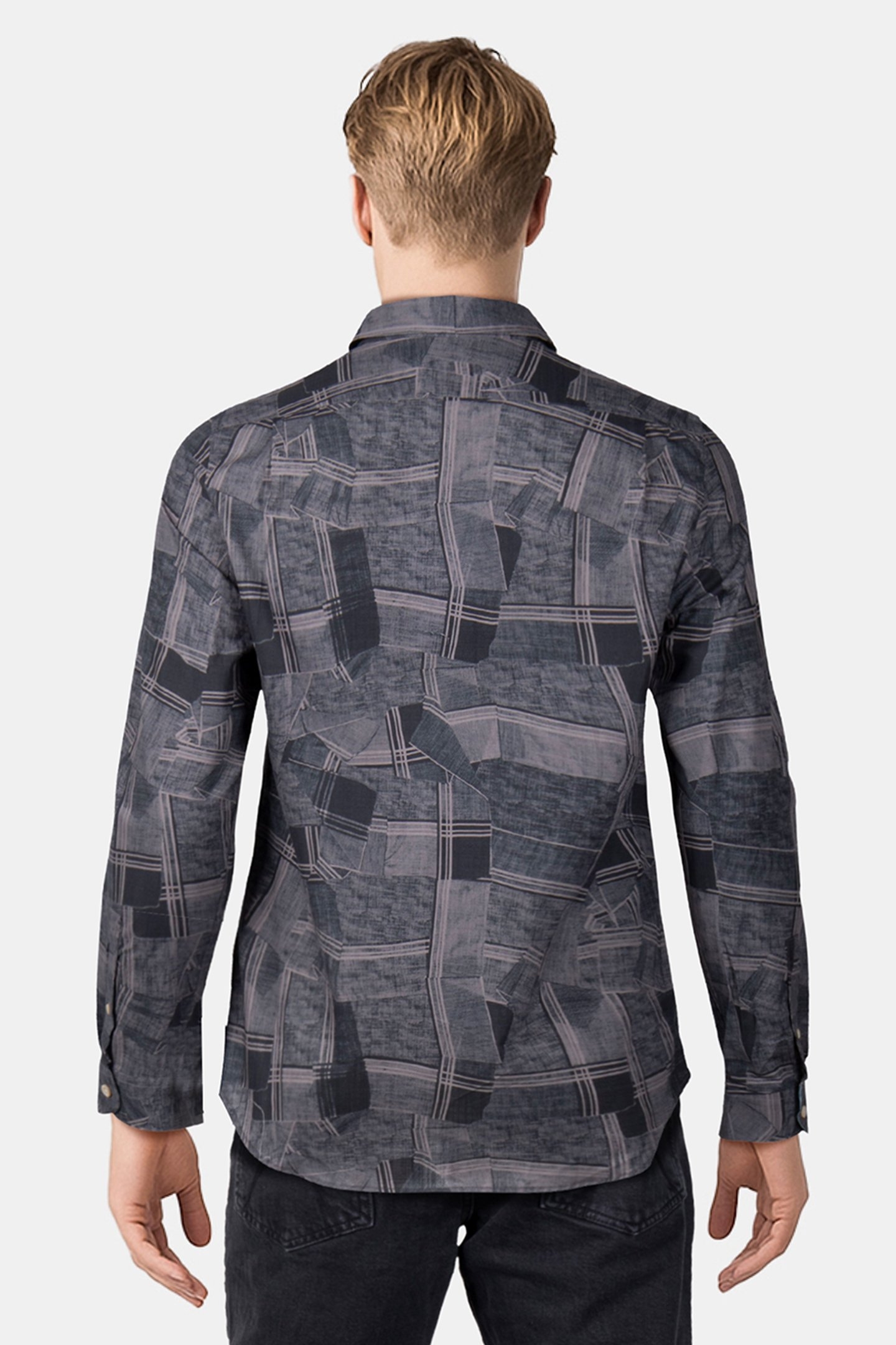 LS TAILORED FIT SHIRT PRINTED 2