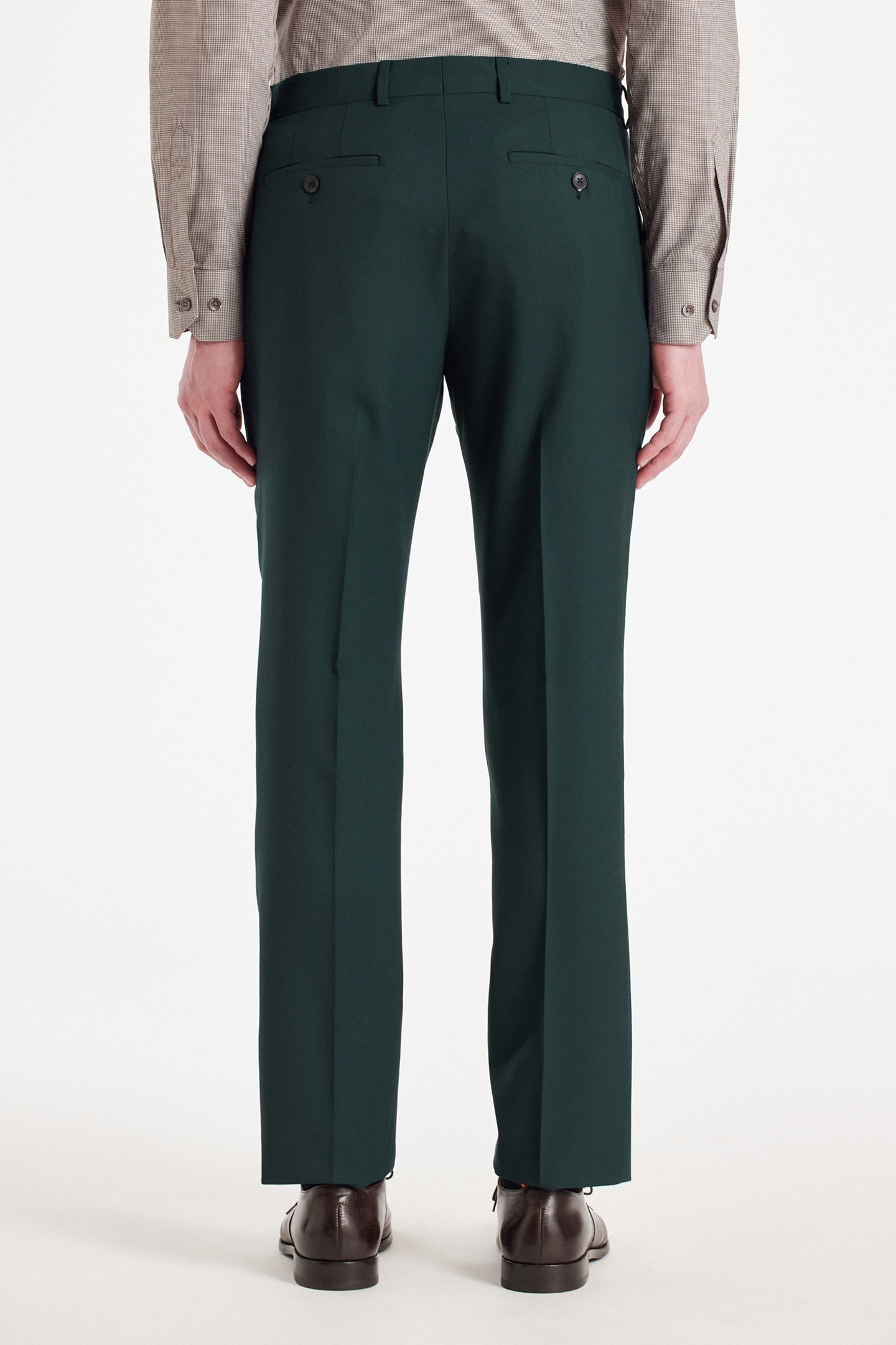 MENS TAILORED FIT 2 BUTTON SUIT PETROL GREEN 5