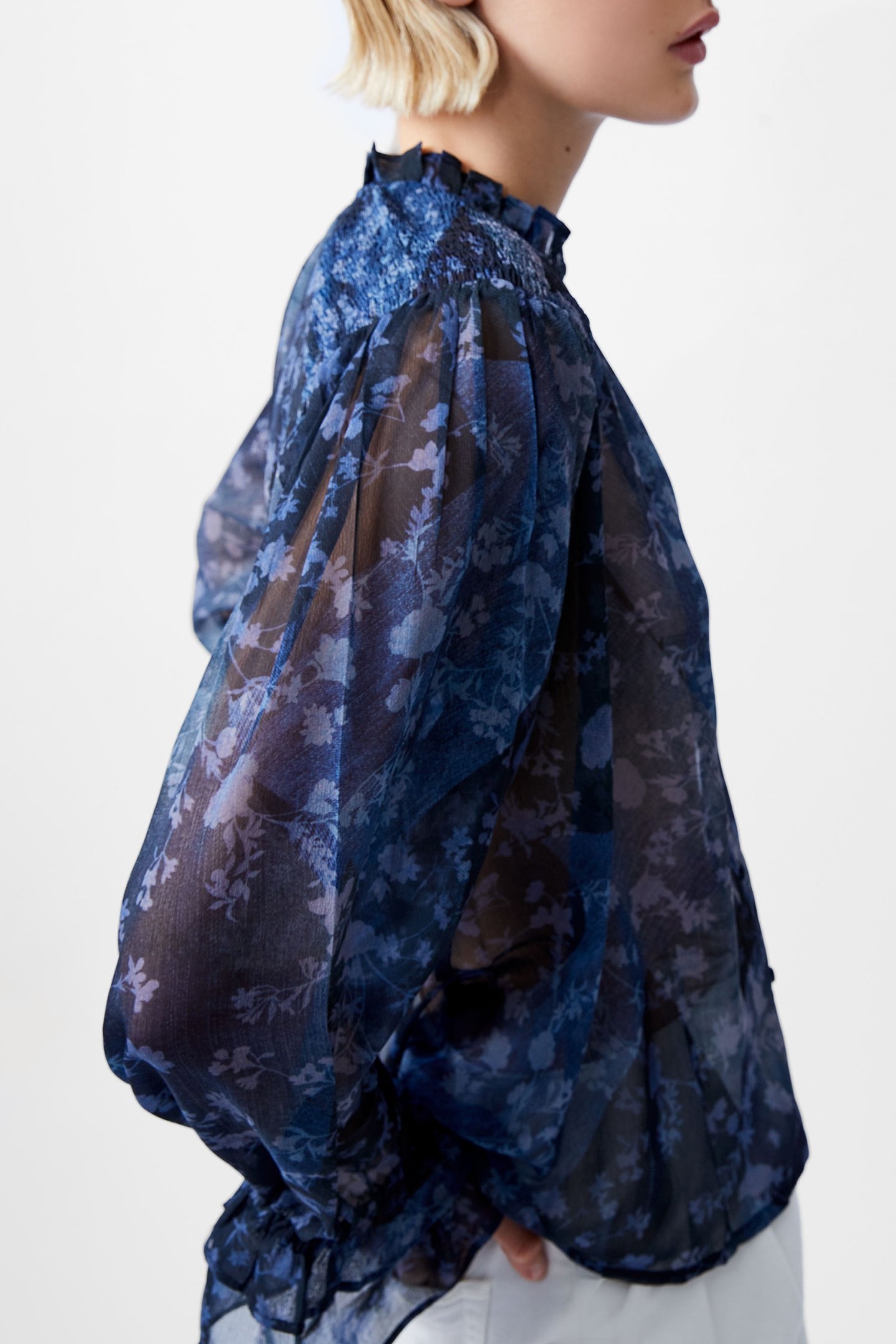 DAWN HALLIE CRINKLE TOP INDIGO 4