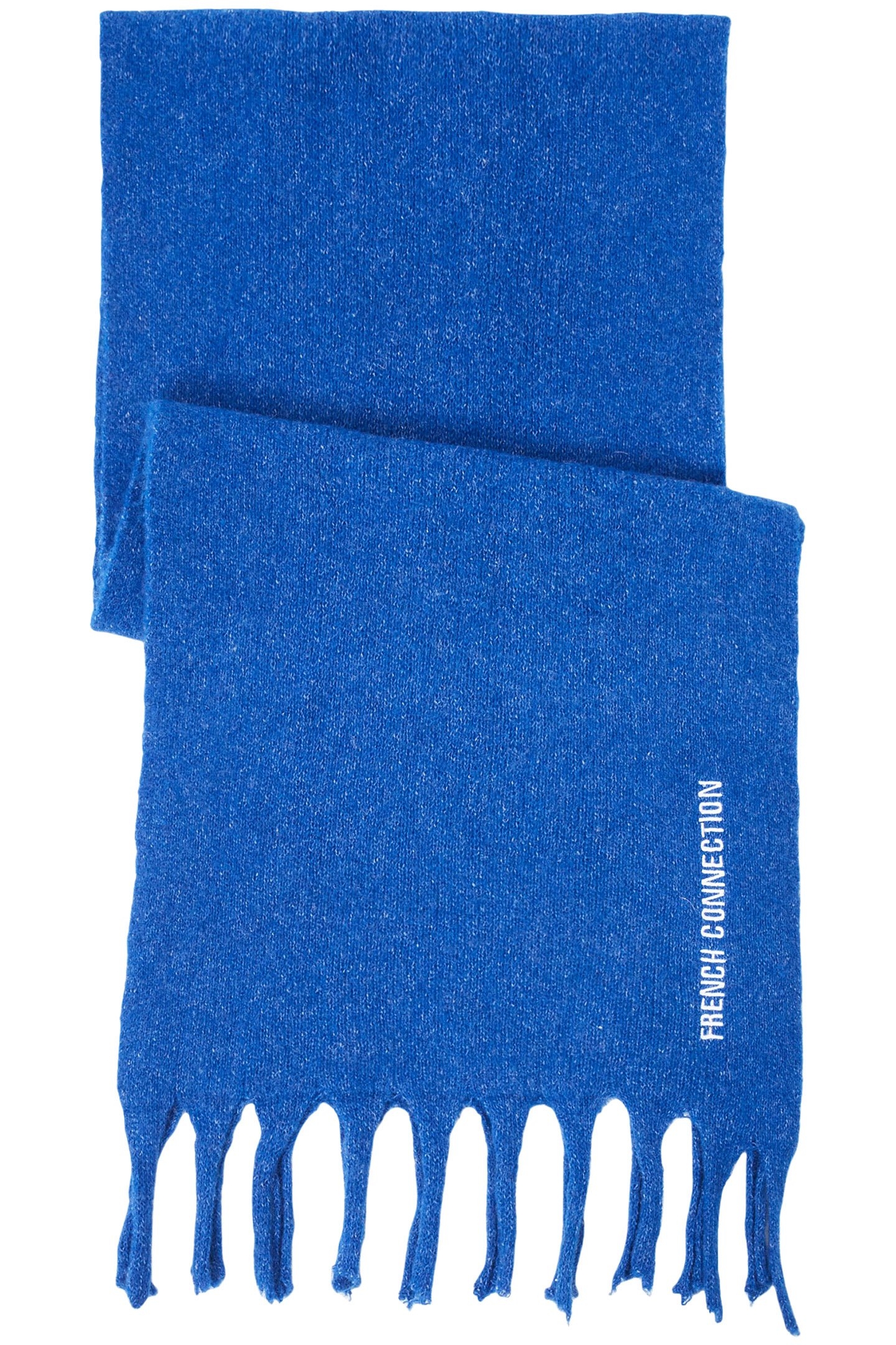 SOFT TOUCH KNIT SCARF COLBALT BLUE PRESS 1