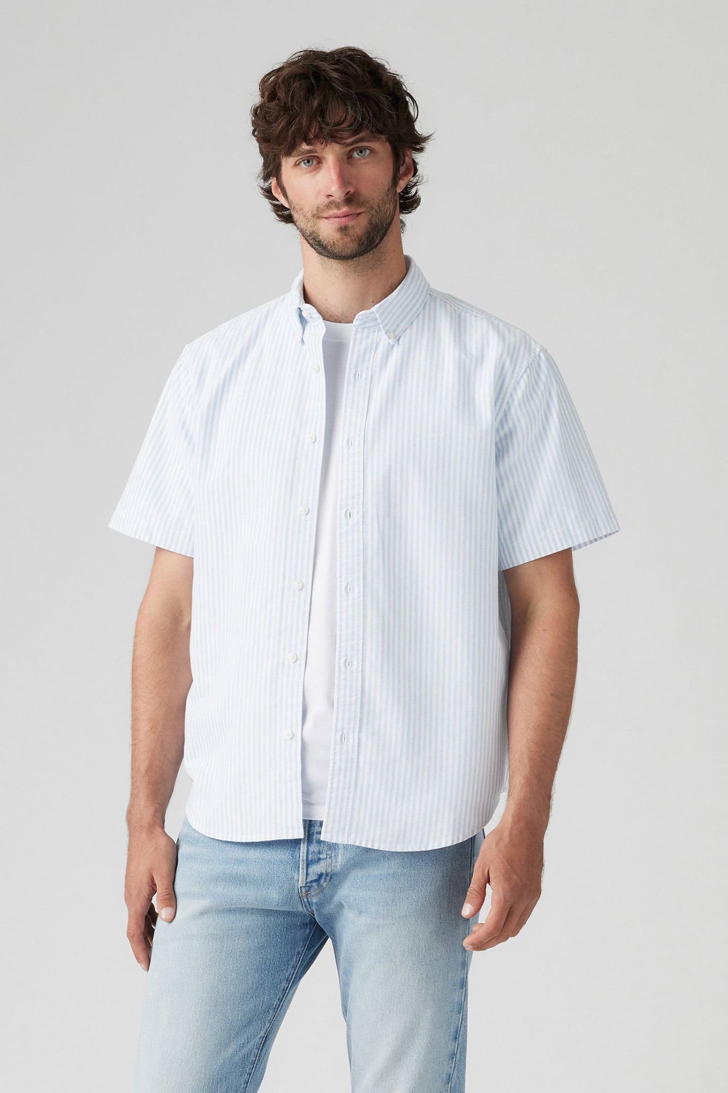 SS AUTHENTIC BUTTON DOWN WAYLON STRIPE DELLA 1