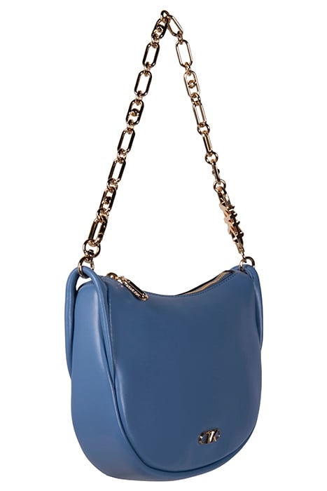 POUCHETTE SHOULDER BAG WITH CHAIN STRAP IN FRENCH BLUE 4