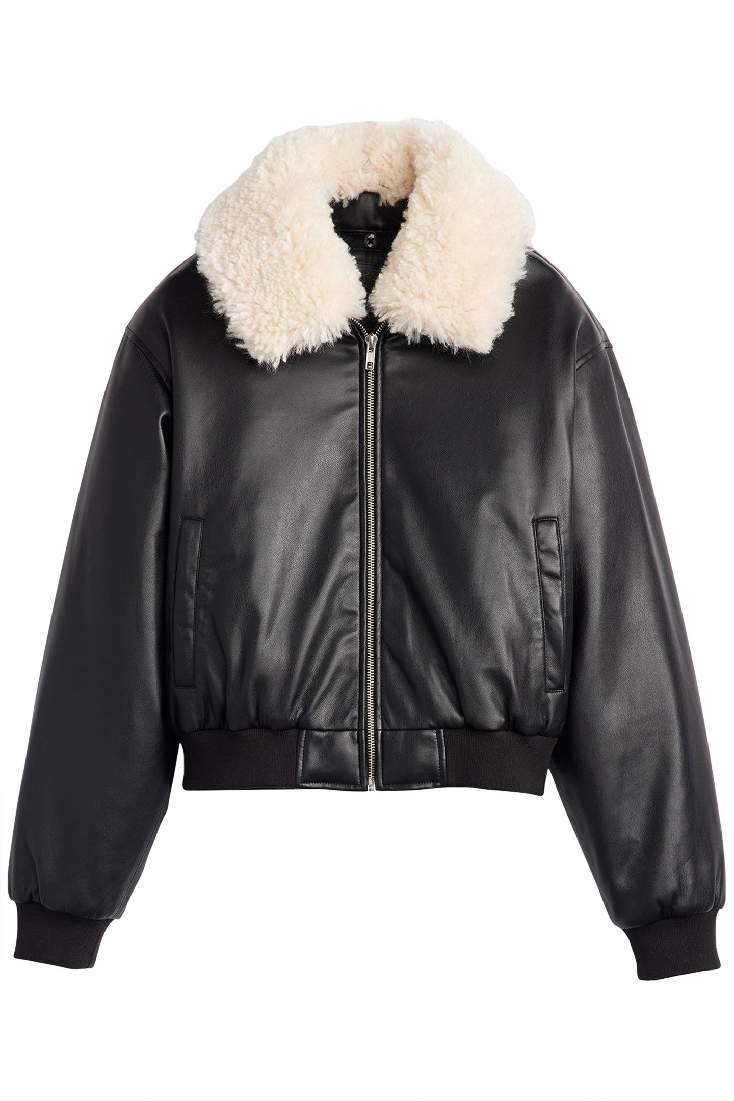 HARPER HERITAGE FAUX LEATHER JACKET IN BLACK 3