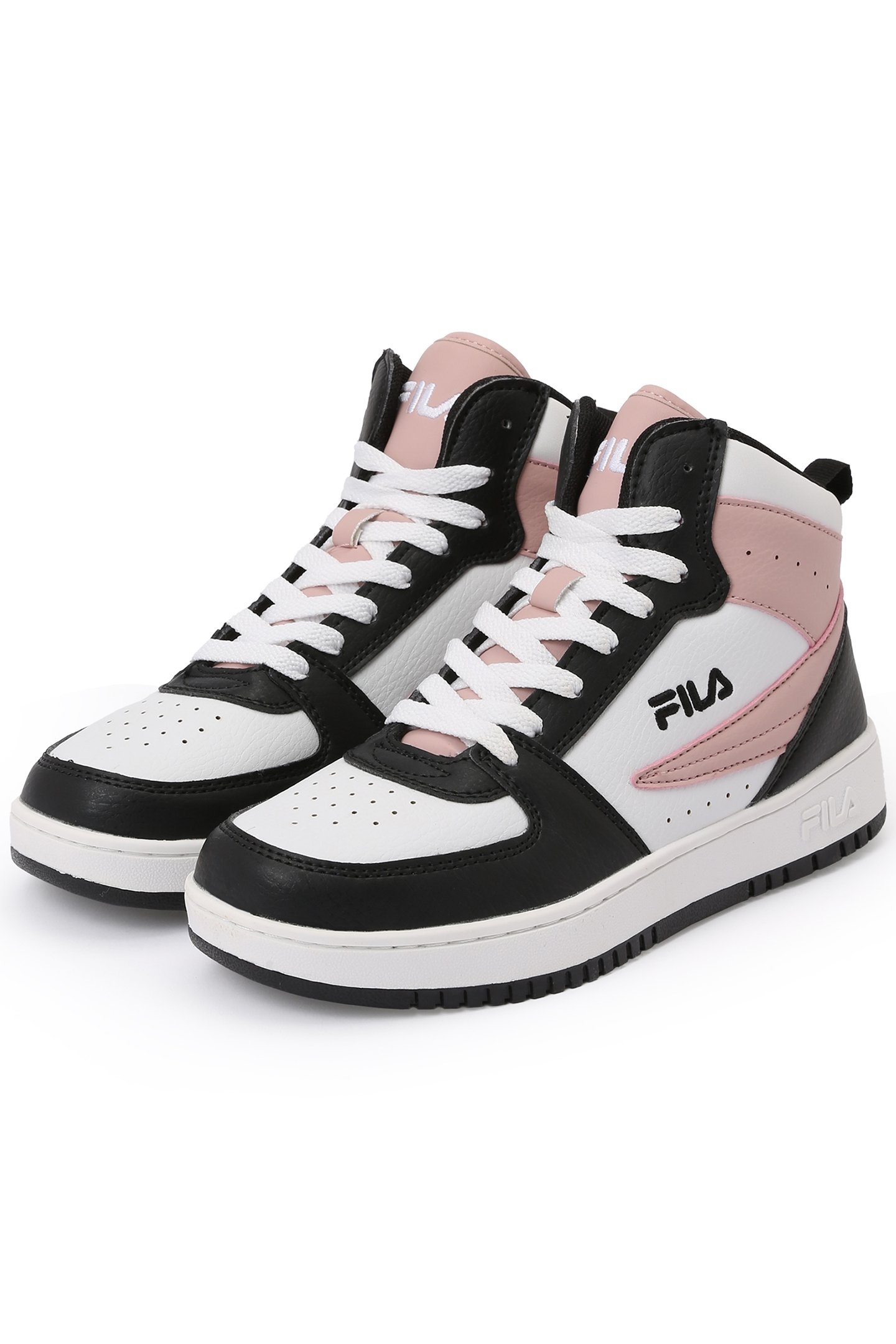 LEVANTO MID TEENS UNISEX WHITE-BLACK-PALE MAUVE 2