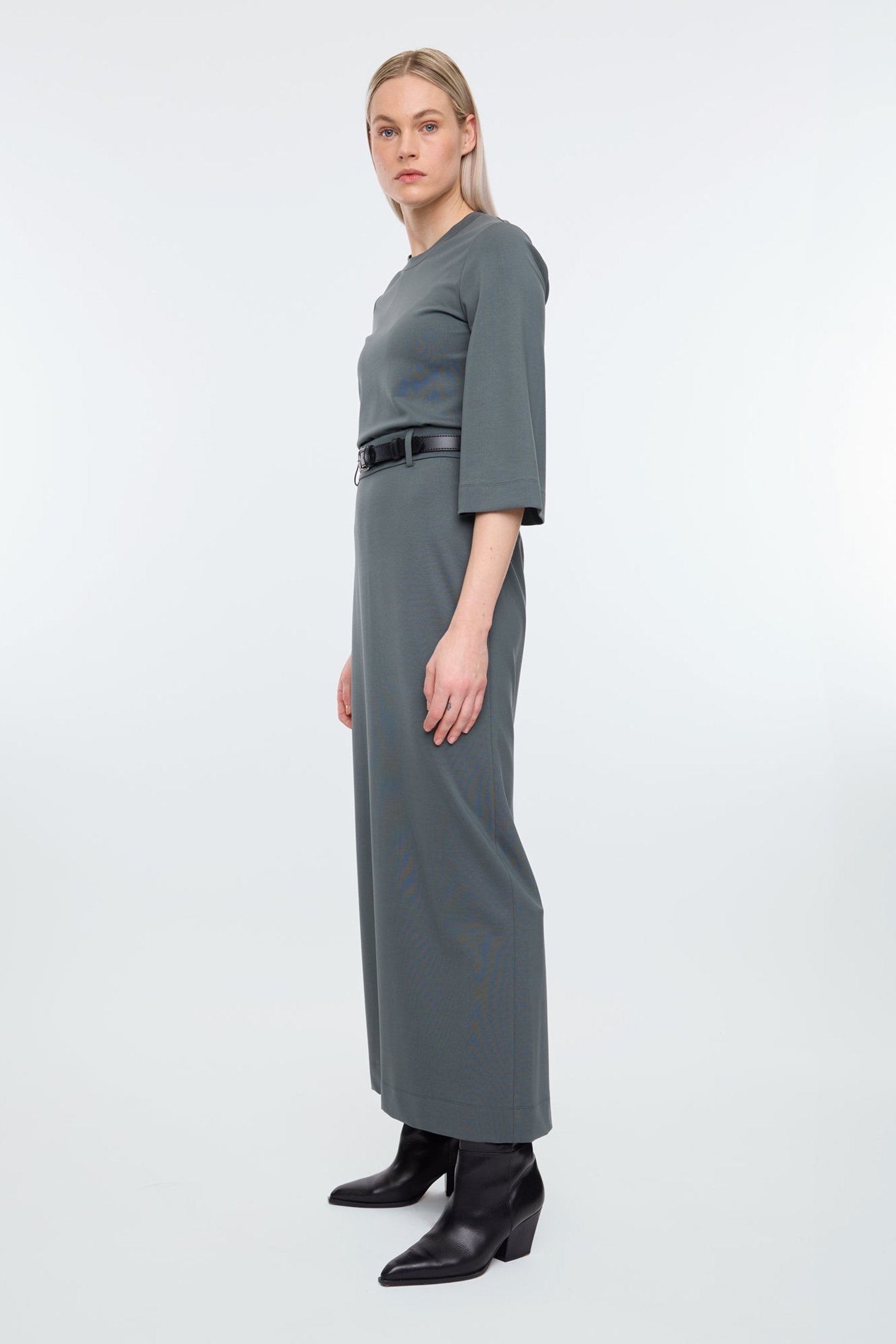 LONG SKIRT PUNTO SLATE GREY 5