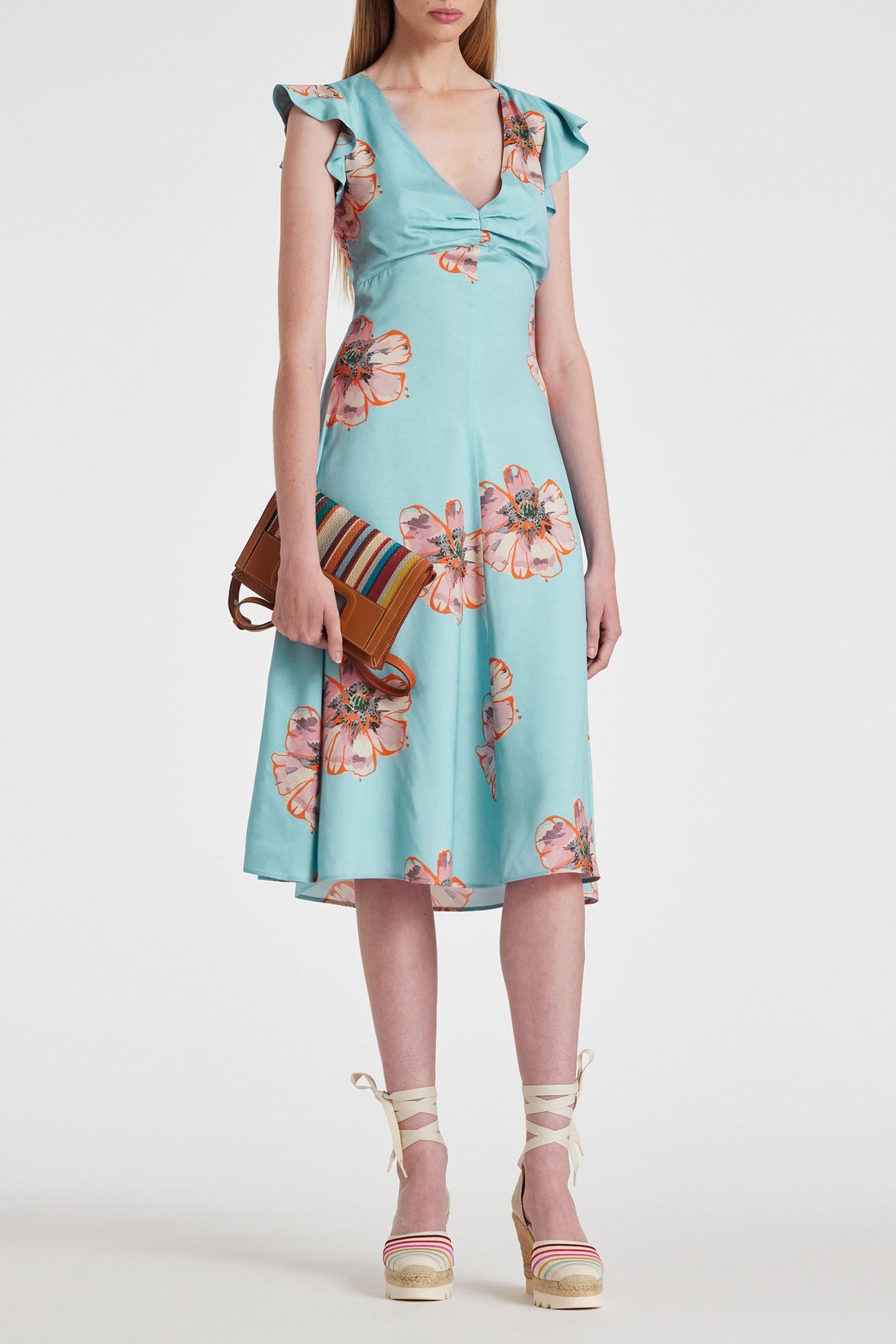 WOMENS DRESS GREYISH BLUE 1