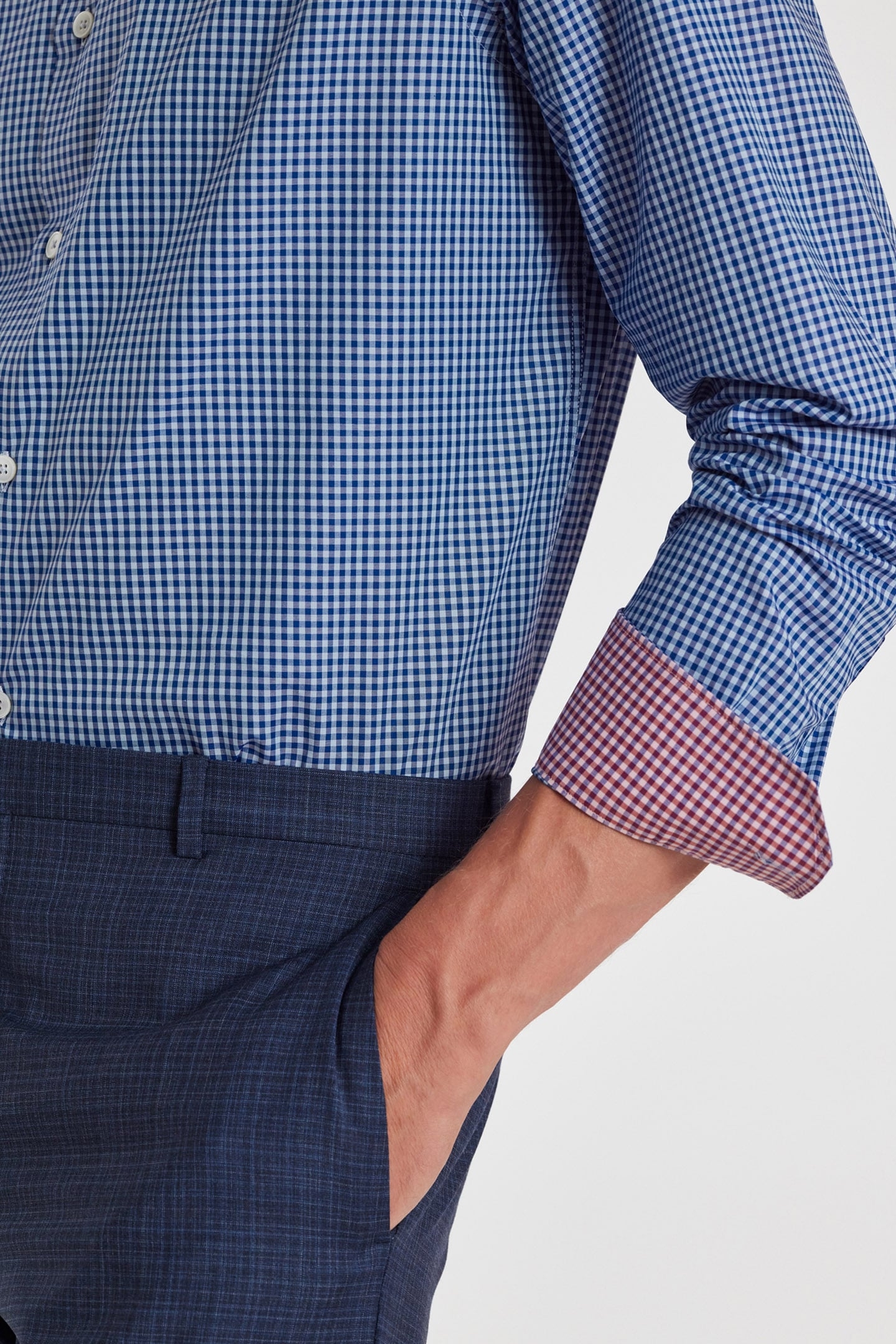 MENS S/C TAILORED FIT SHIRT LIGHT BLUE 5