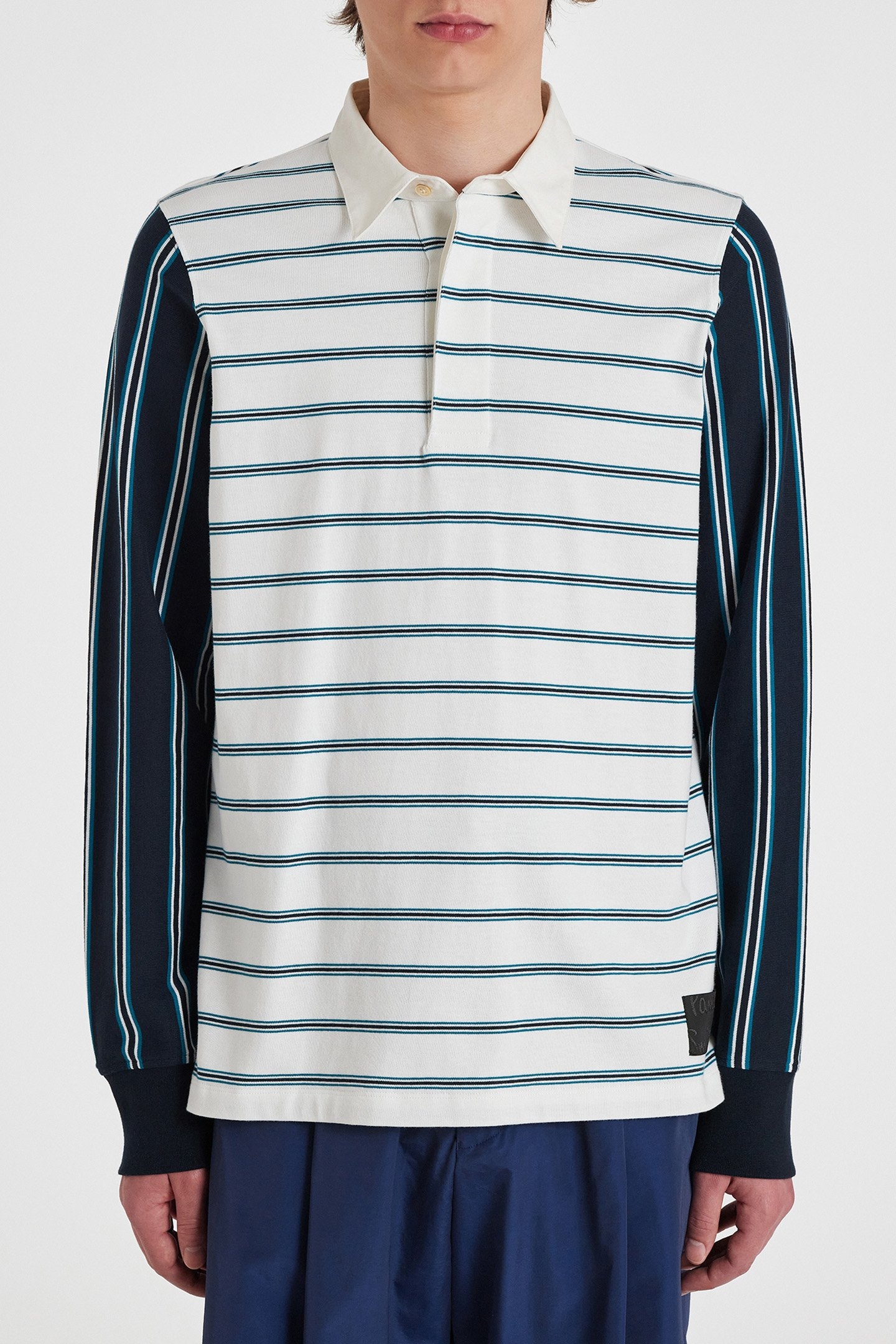 MENS RUGBY SHIRT WHITE 1