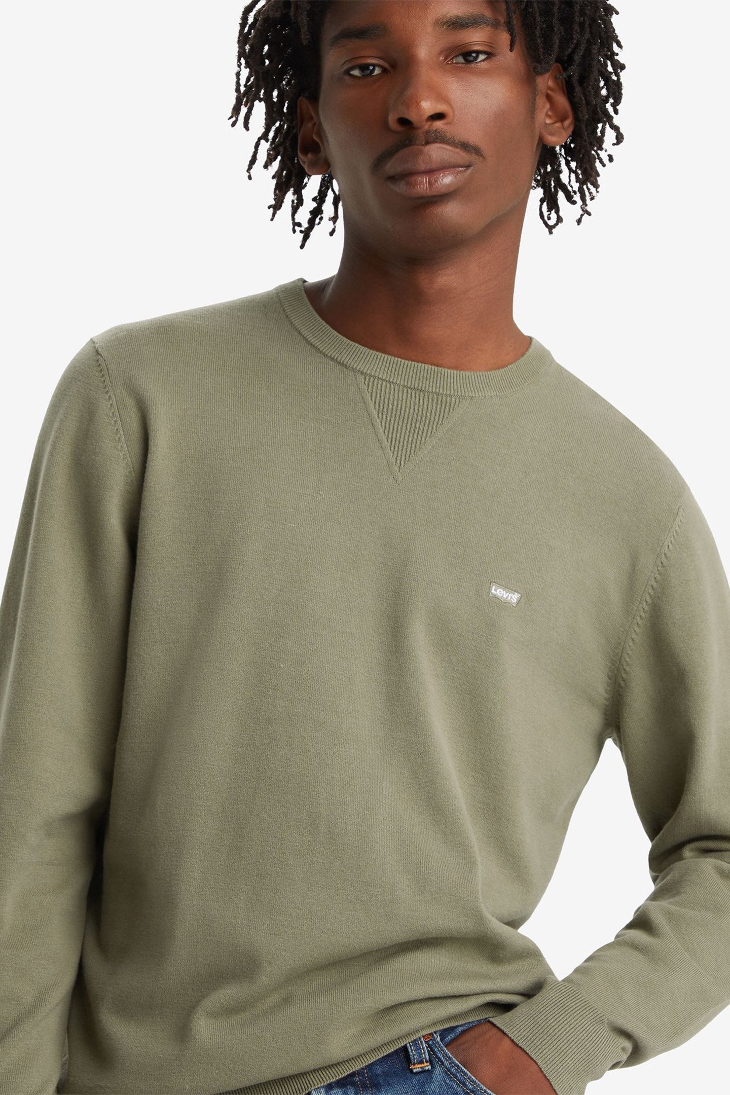 LIGHTWEIGHT HM SWEATER SMOKEY OLIVE 4