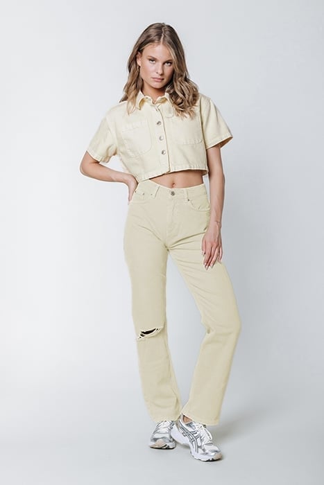 JONES MID RISE STRAIGHT LEG PANTS LIME 6