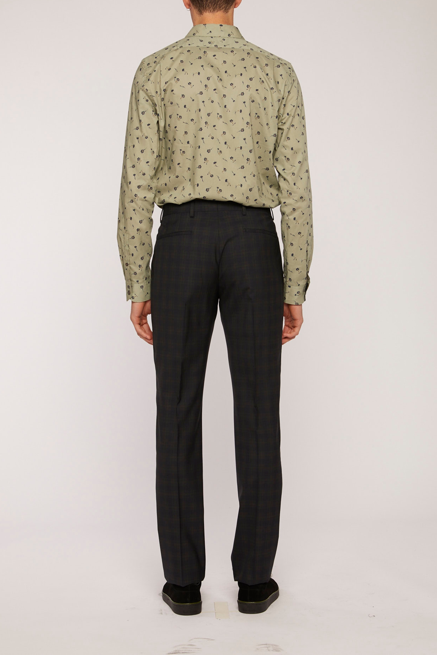 MENS TROUSER MID FIT BOTTLE GREEN 2