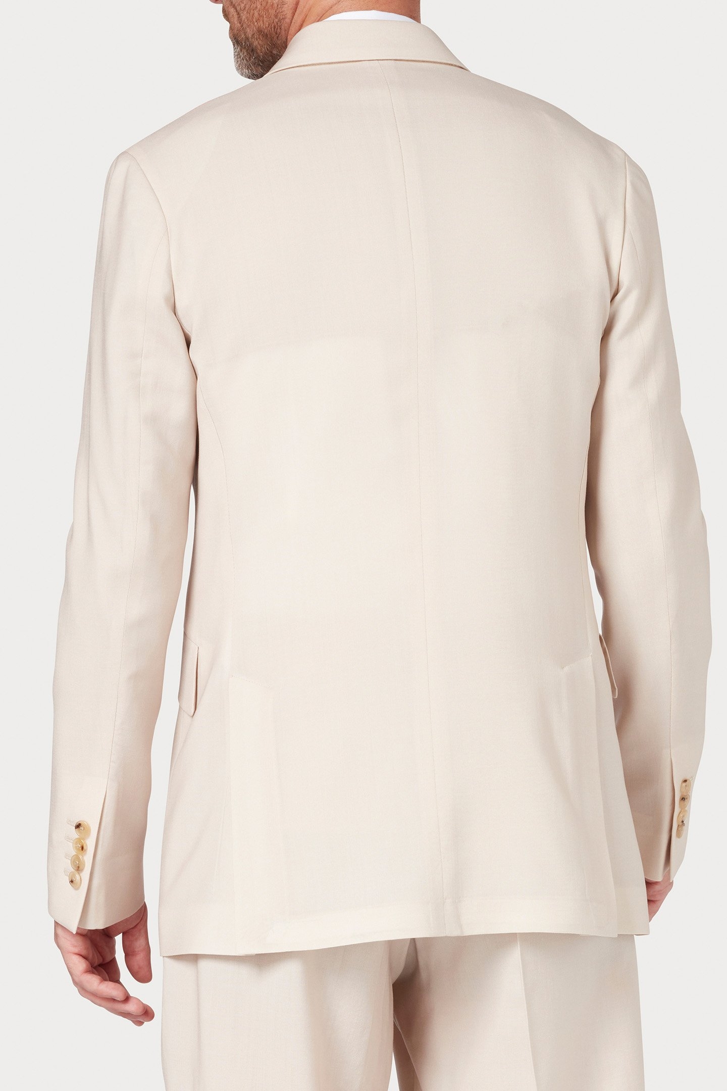 MENS 2 BUTTON JACKET IVORY 2