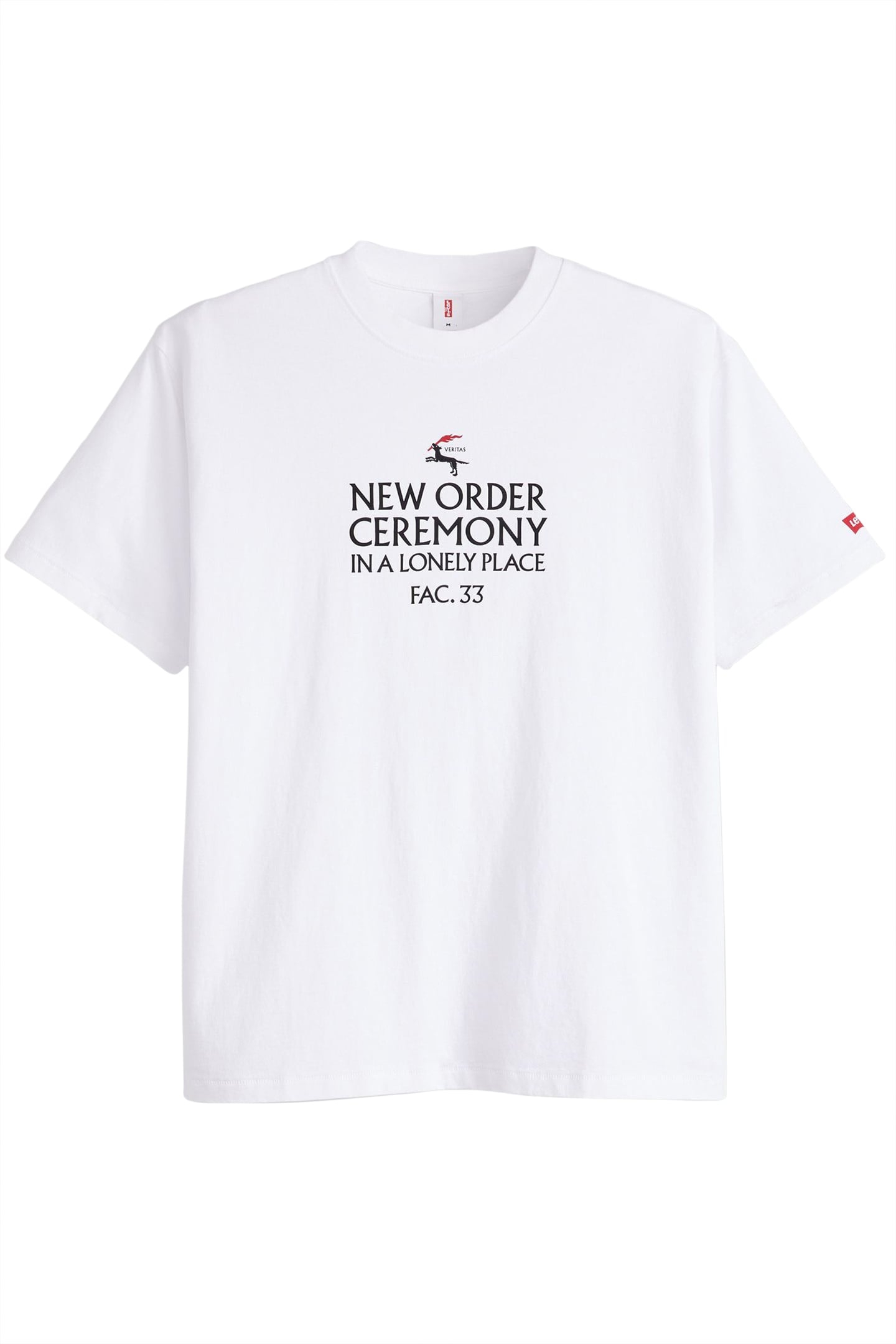 BAND TEE NEW ORDER CEREMONY WHITE GRAPH 3