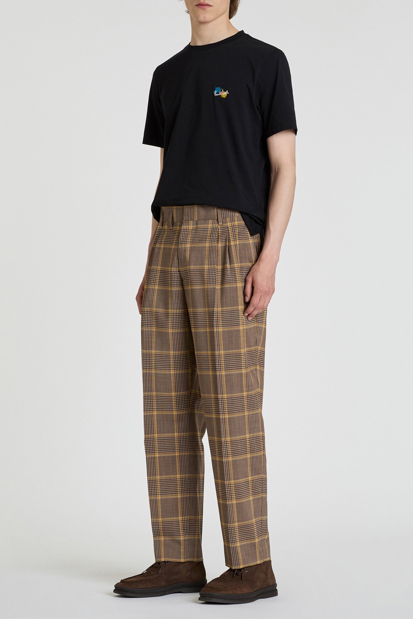 GENTS PLEATED TROUSER HAZELNUT 3