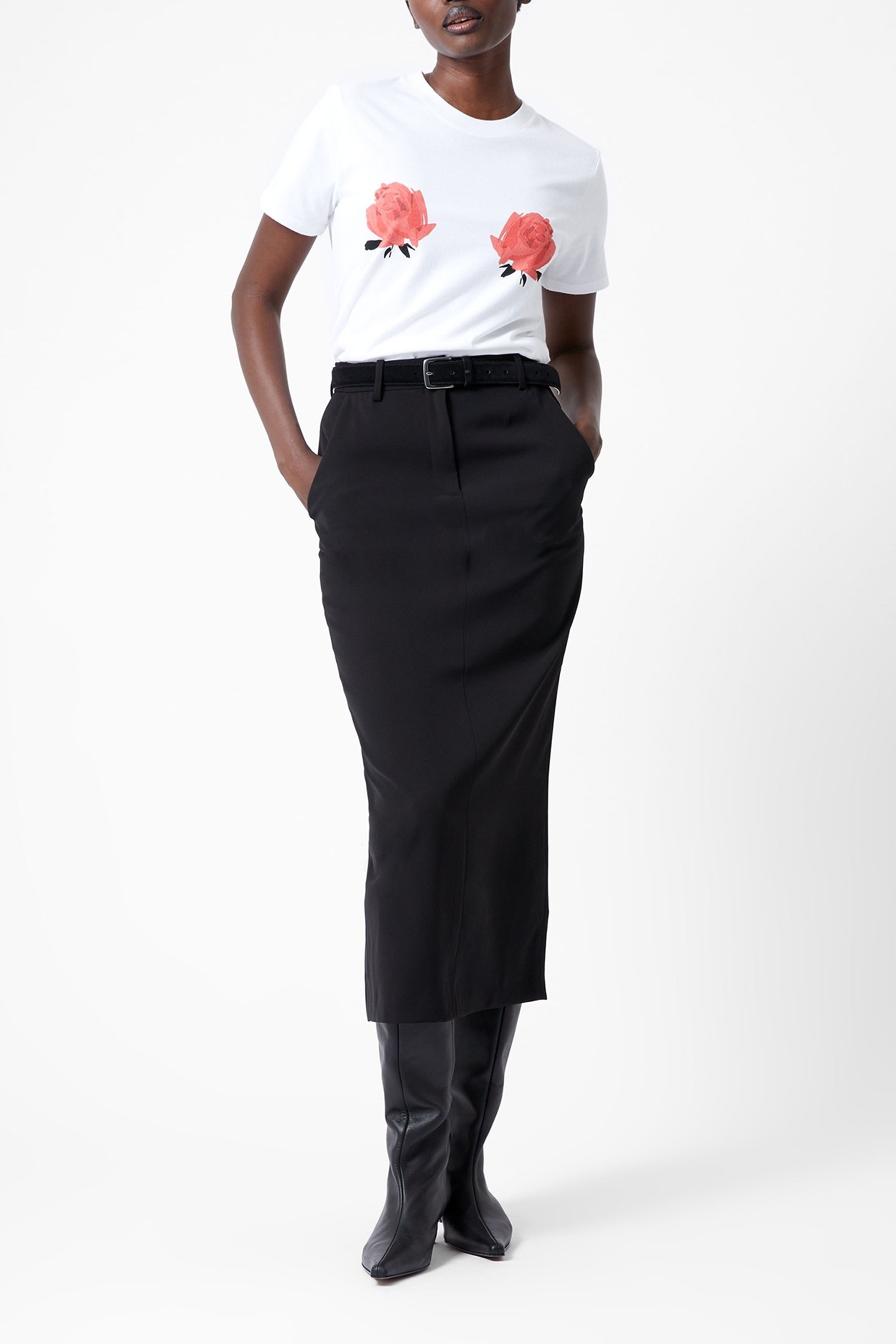 ROSES GRAPHIC TEE WHITE 2