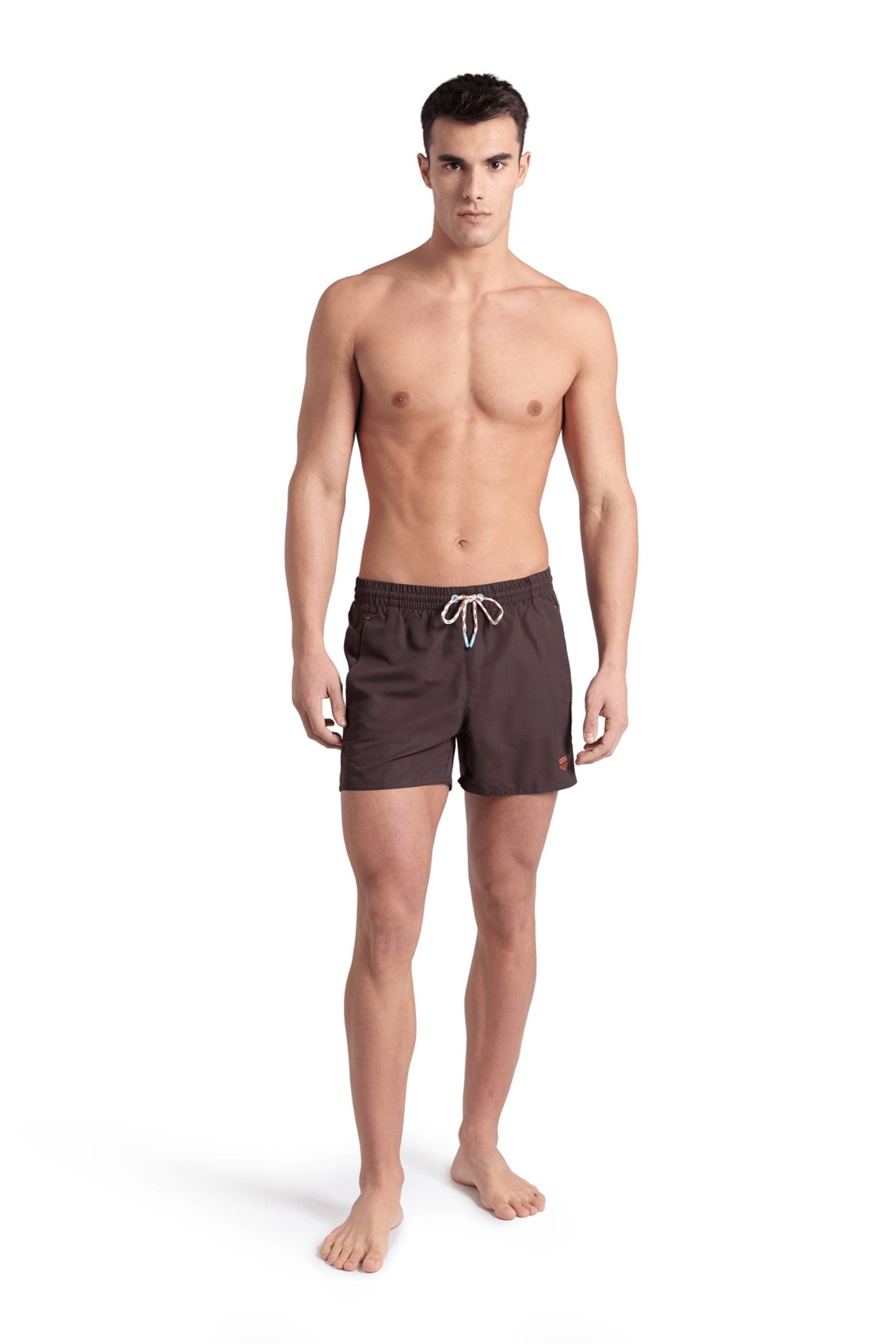 MEN'S ARENA PRO_FILE BEACH SHORT LOGO SEPIA-CALYPSO CORAL 3