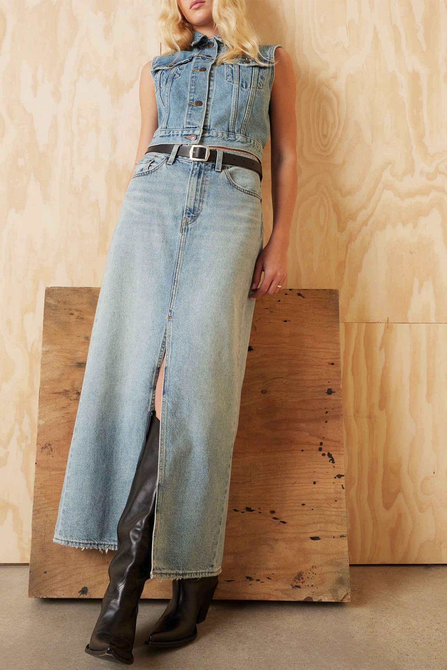 ANKLE COLUMN SKIRT PLEASE HOLD 7