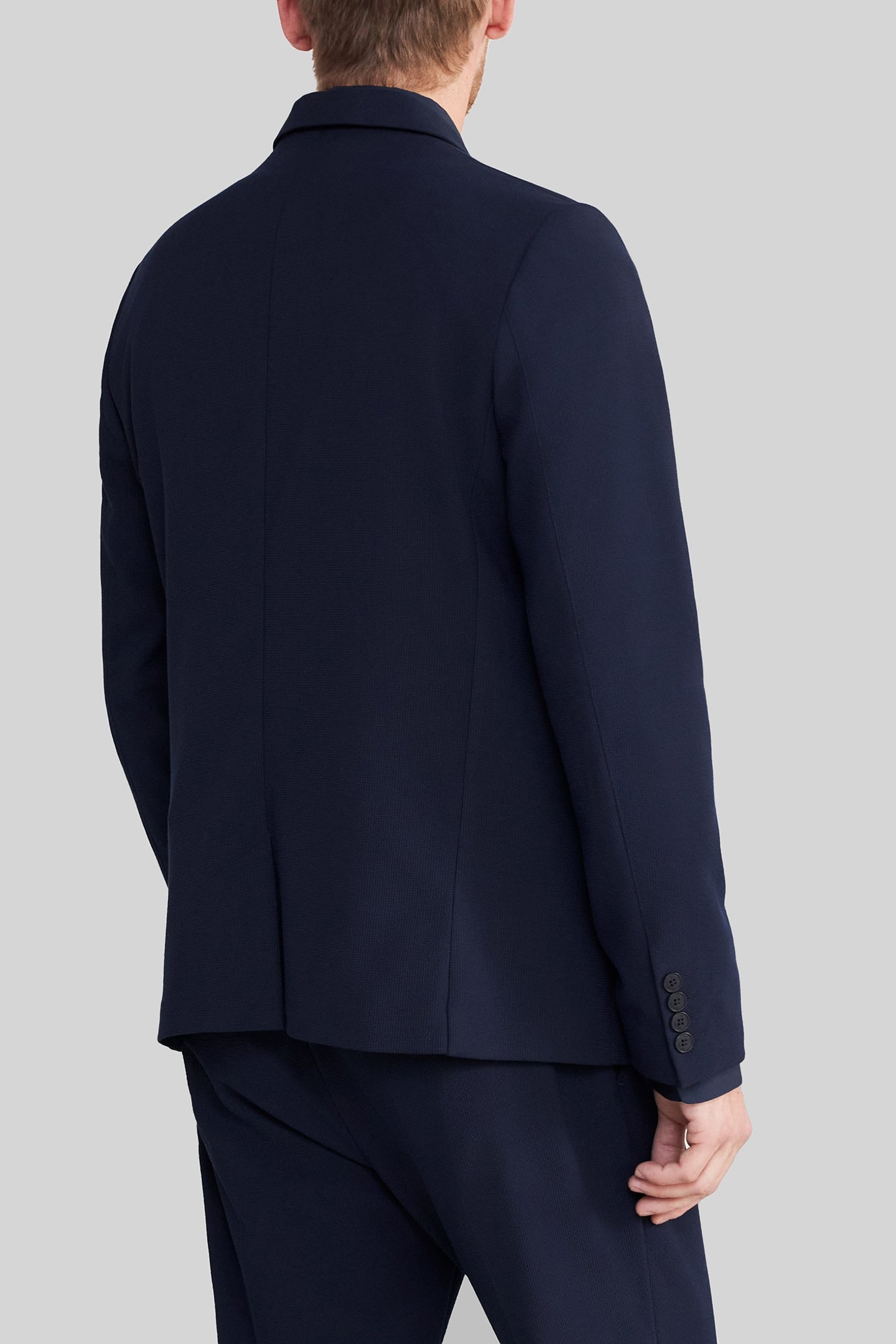 NAVY SEERSUCKER SUIT JACKET 2