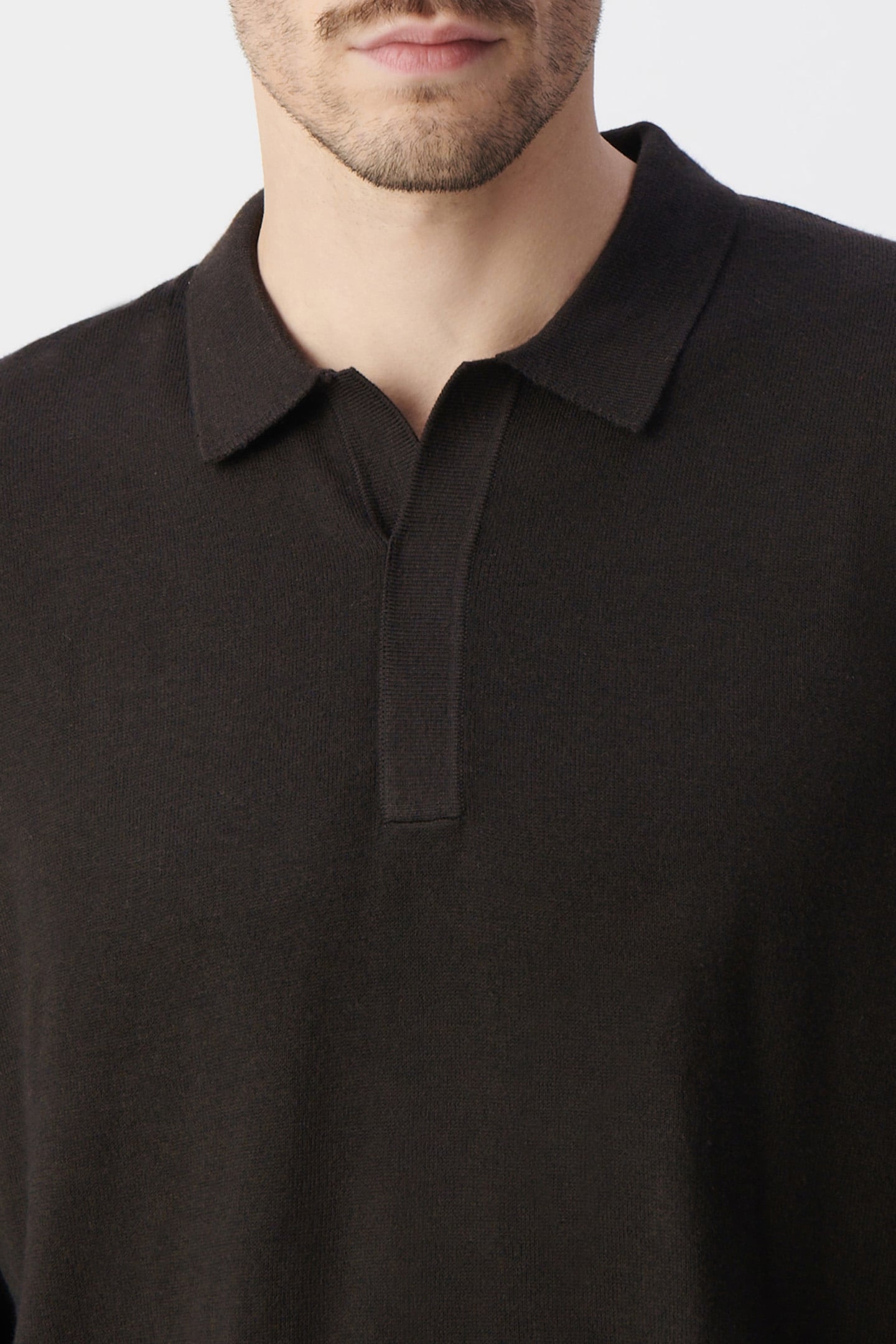 BROWN INTERLOCK POLO SHIRT 5