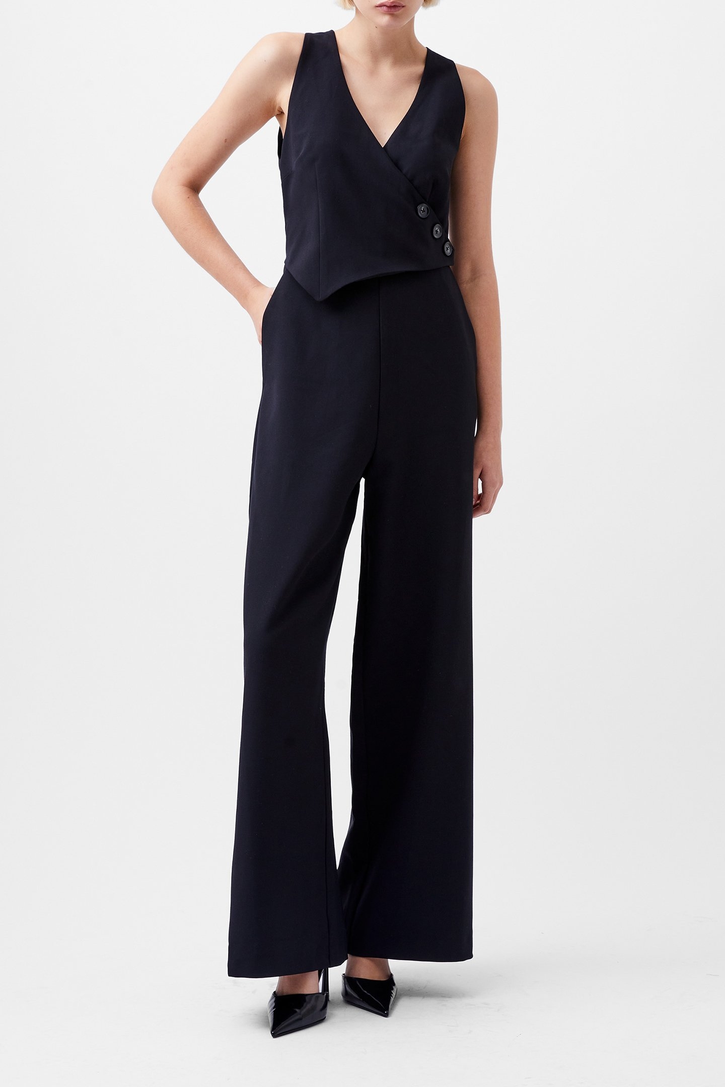 AZRA TWILL JUMPSUIT BLACKOUT 1