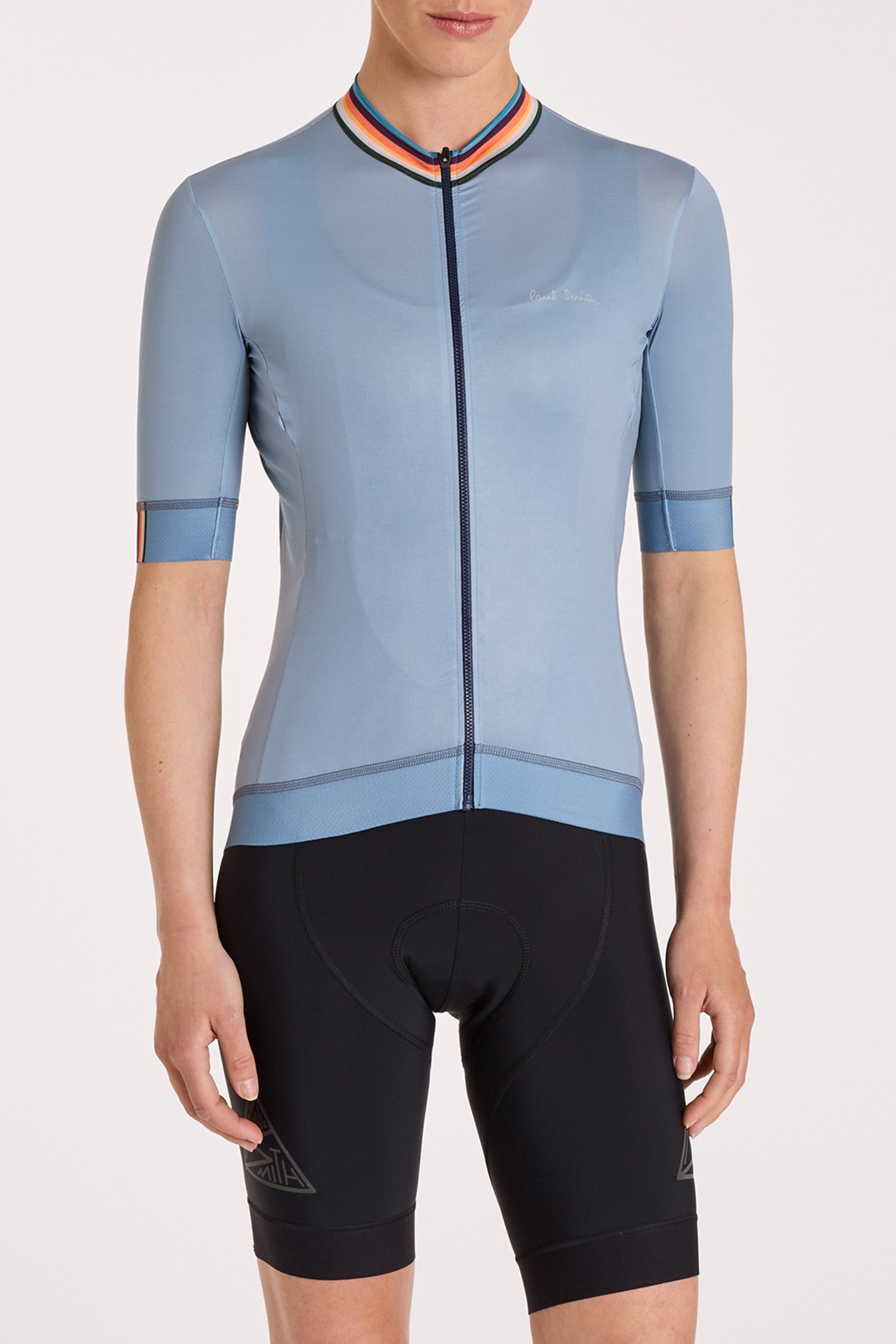 CYCLE JERSEY S/S ARTIST STRIPE LIGHT BLUE 1