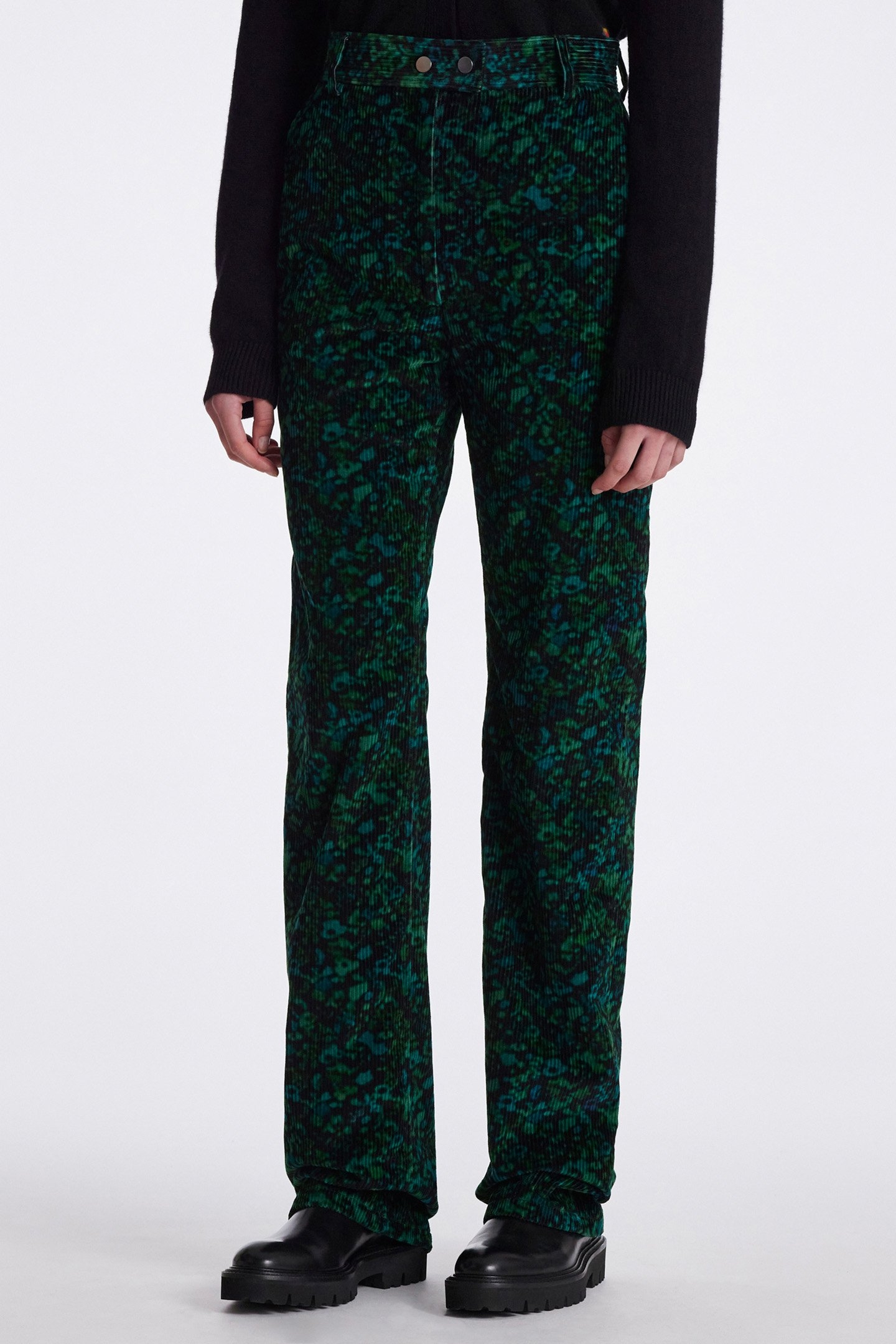 WOMENS TROUSER EMERALD GREEN 1