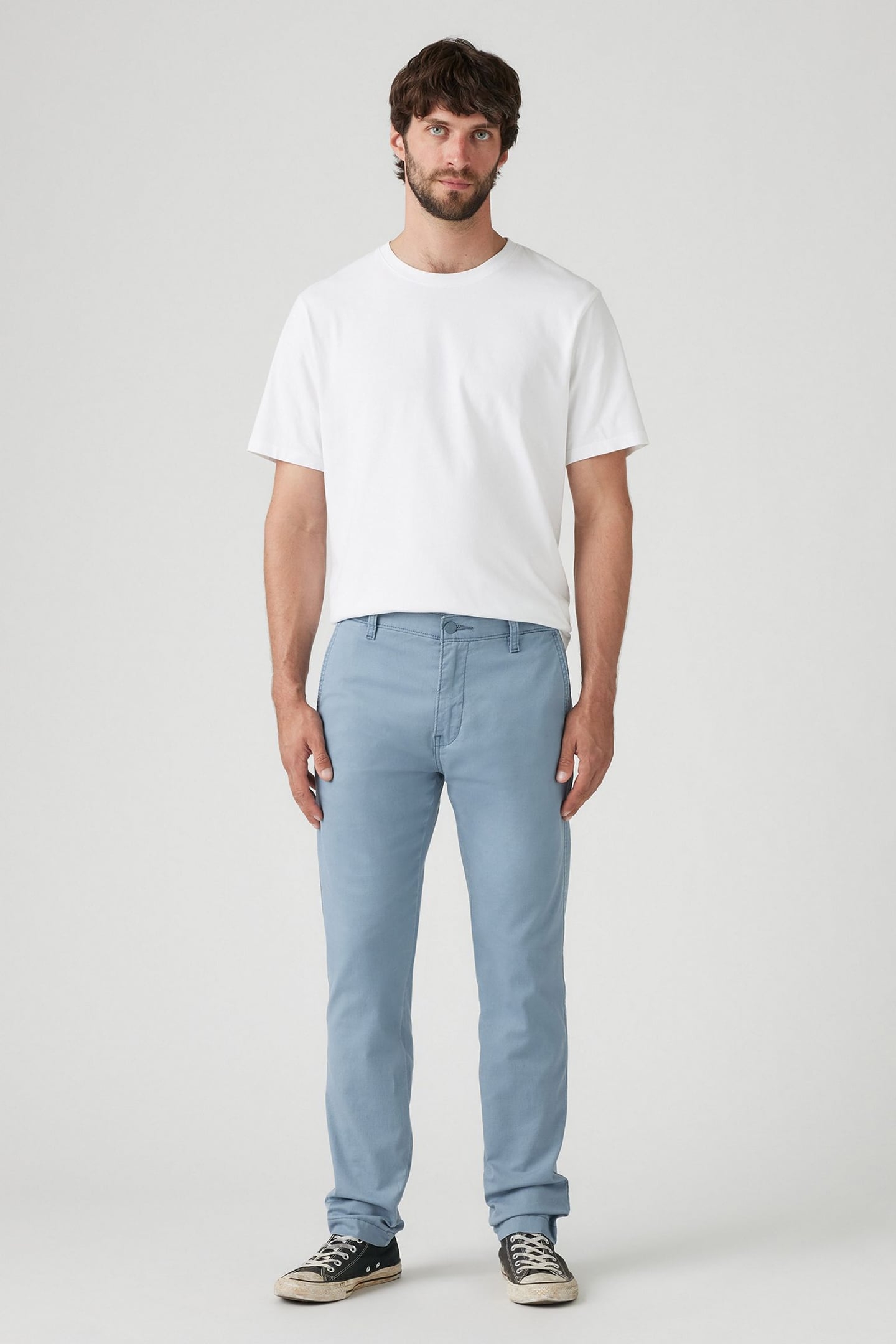 XX CHINO STD II STEAM BLUE COTTON LINEN 2