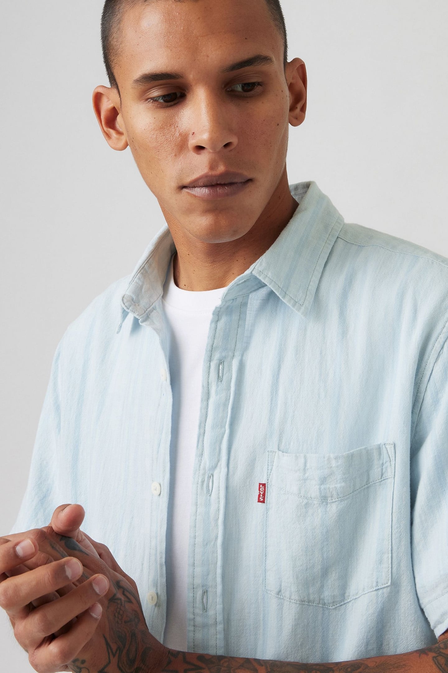 SS CLASSIC 1 PKT STANDRD EDDIE STRIPE 6