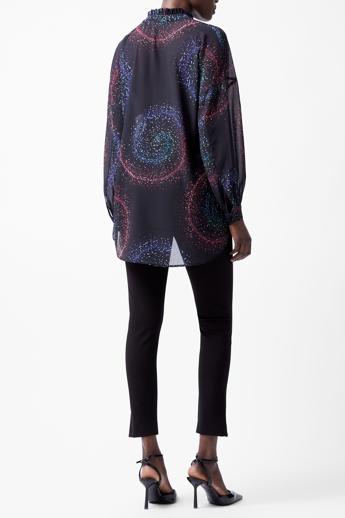 CECILY ESTELLA GGT POET BLOUSE BLACKOUT MULTI 3