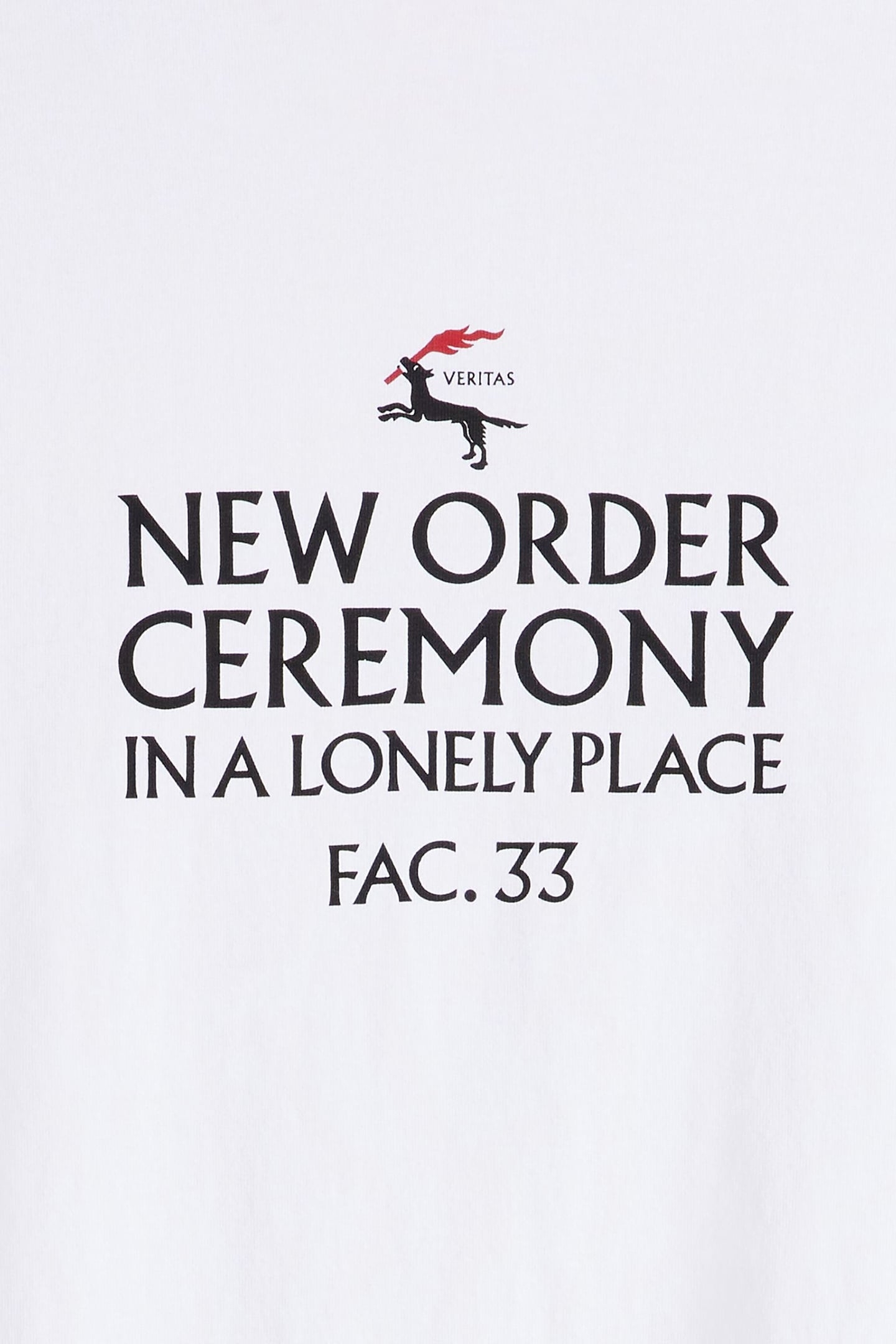 BAND TEE NEW ORDER CEREMONY WHITE GRAPH 6