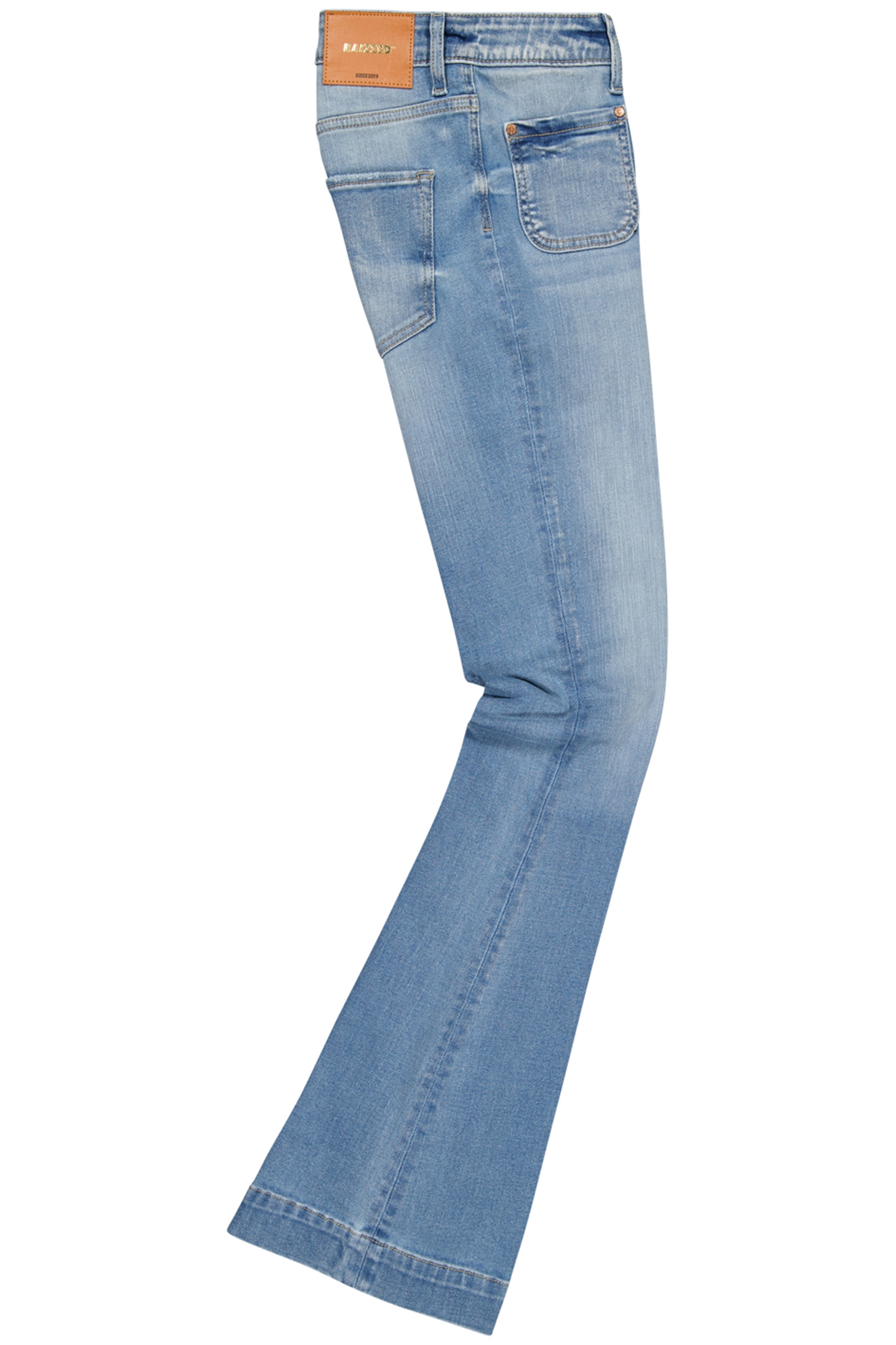 SUNRISE PATCHEDON POCKETS JEANS MID BLUE STONE 2