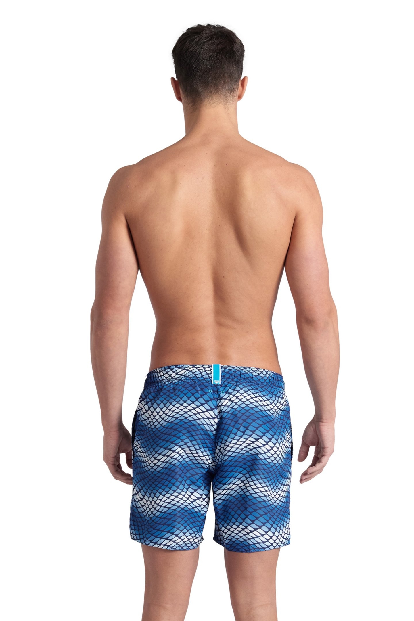 MEN'S ARENA WATER PRINTS BEACH BOXER AO BLUE LAKE-MULTI 2