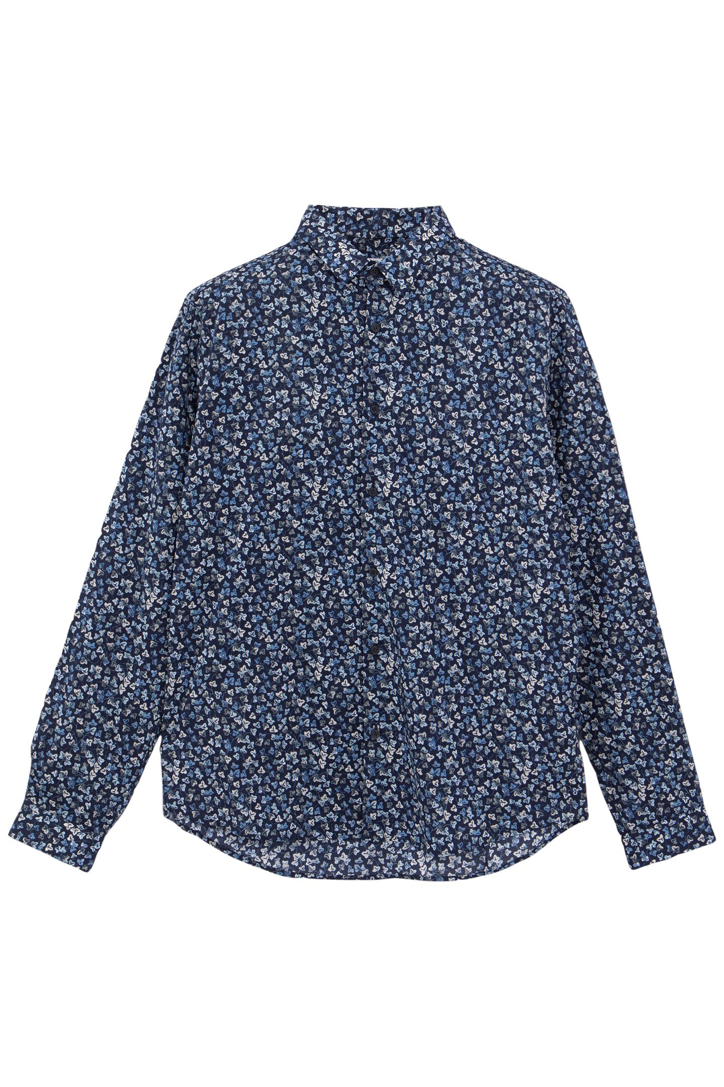 SLIM INDIGO SHIRT LIBERTY IVY FABRIC 4