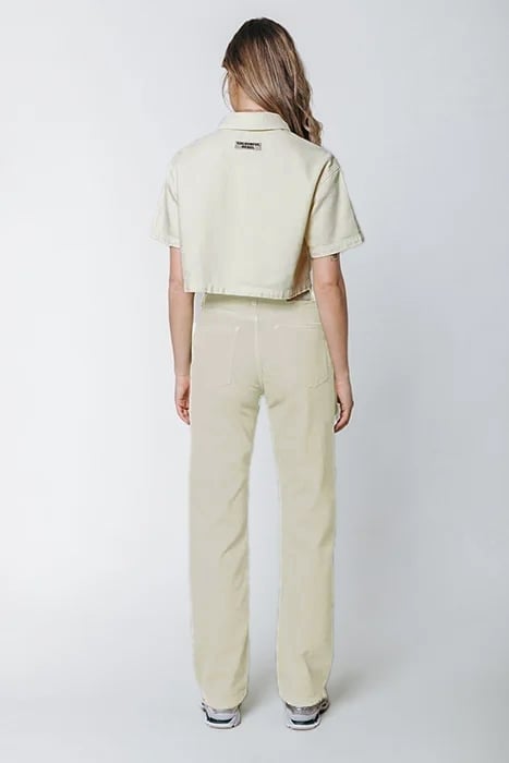 JONES MID RISE STRAIGHT LEG PANTS LIME 8